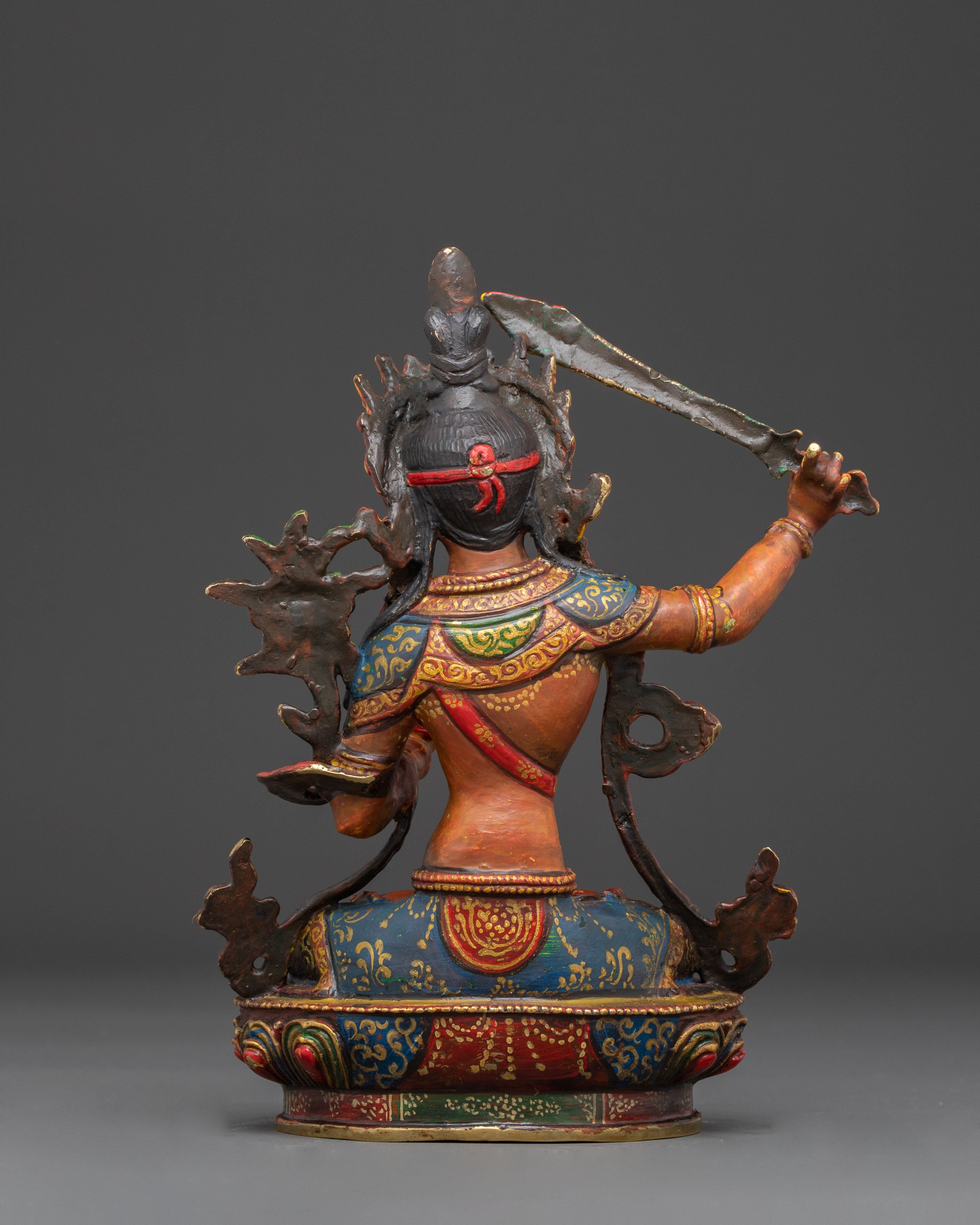 Manjushri Figurine, Sword of Wisdom | Sculpture of the Bodhisattva
