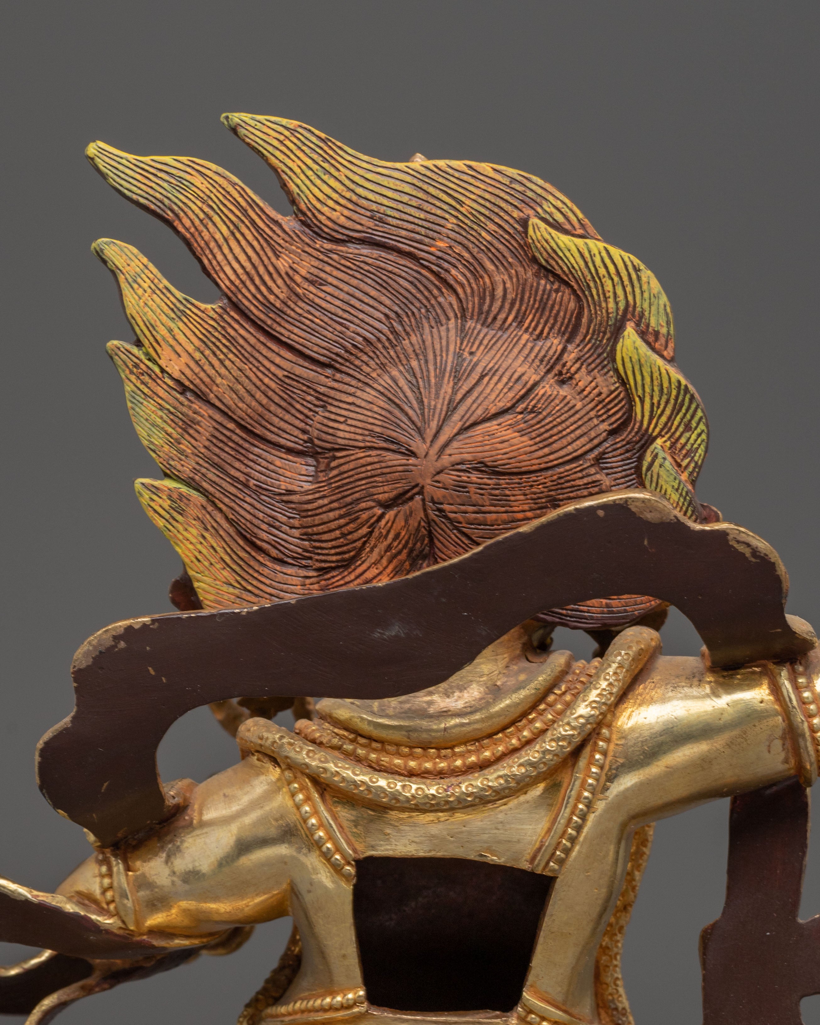 Golden Vajrapani Statue: The Wrathful Bodhisattva