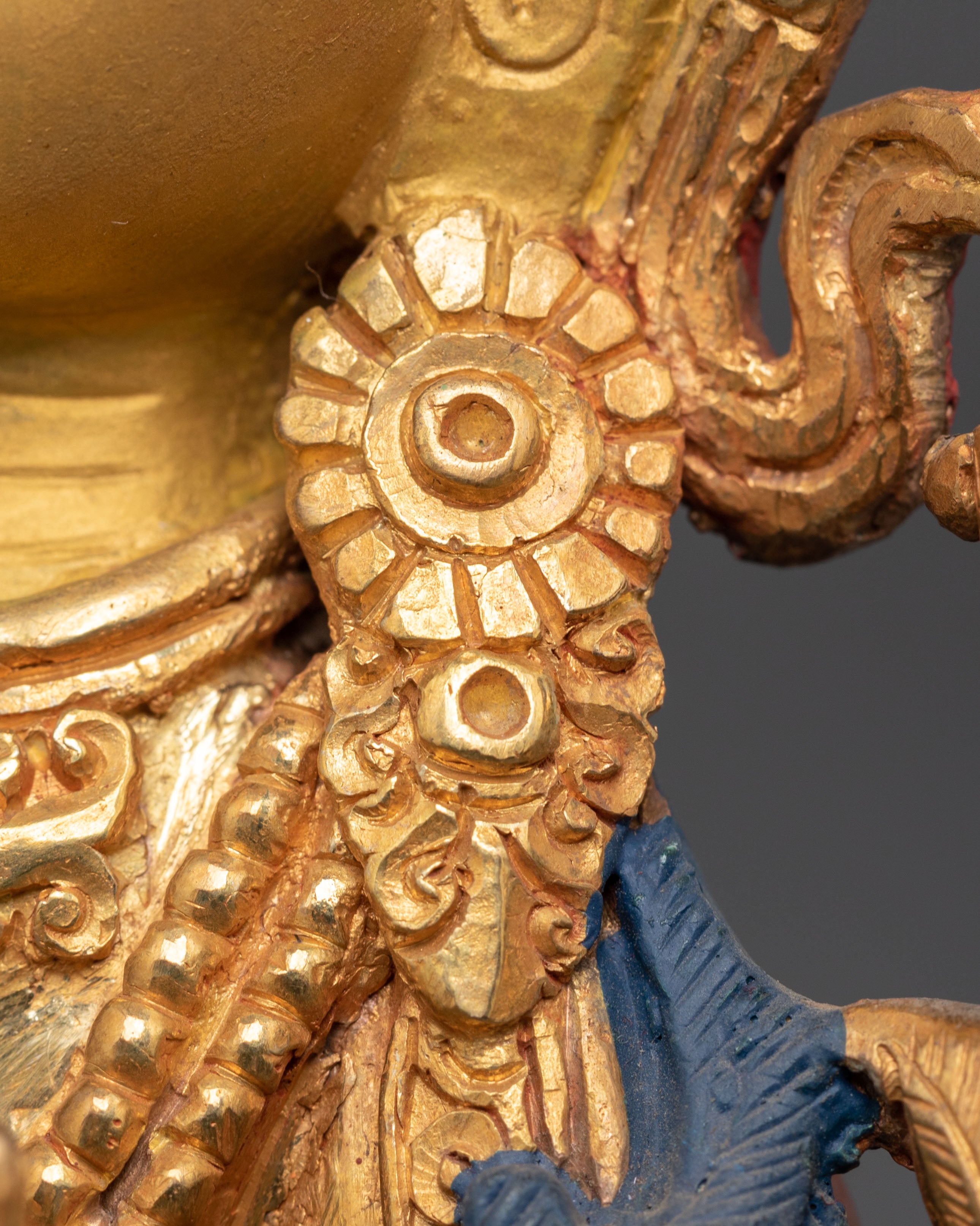 Manjushri Guardian of Knowledge Handcrafted Nepali Figure | Sculpture for Altar