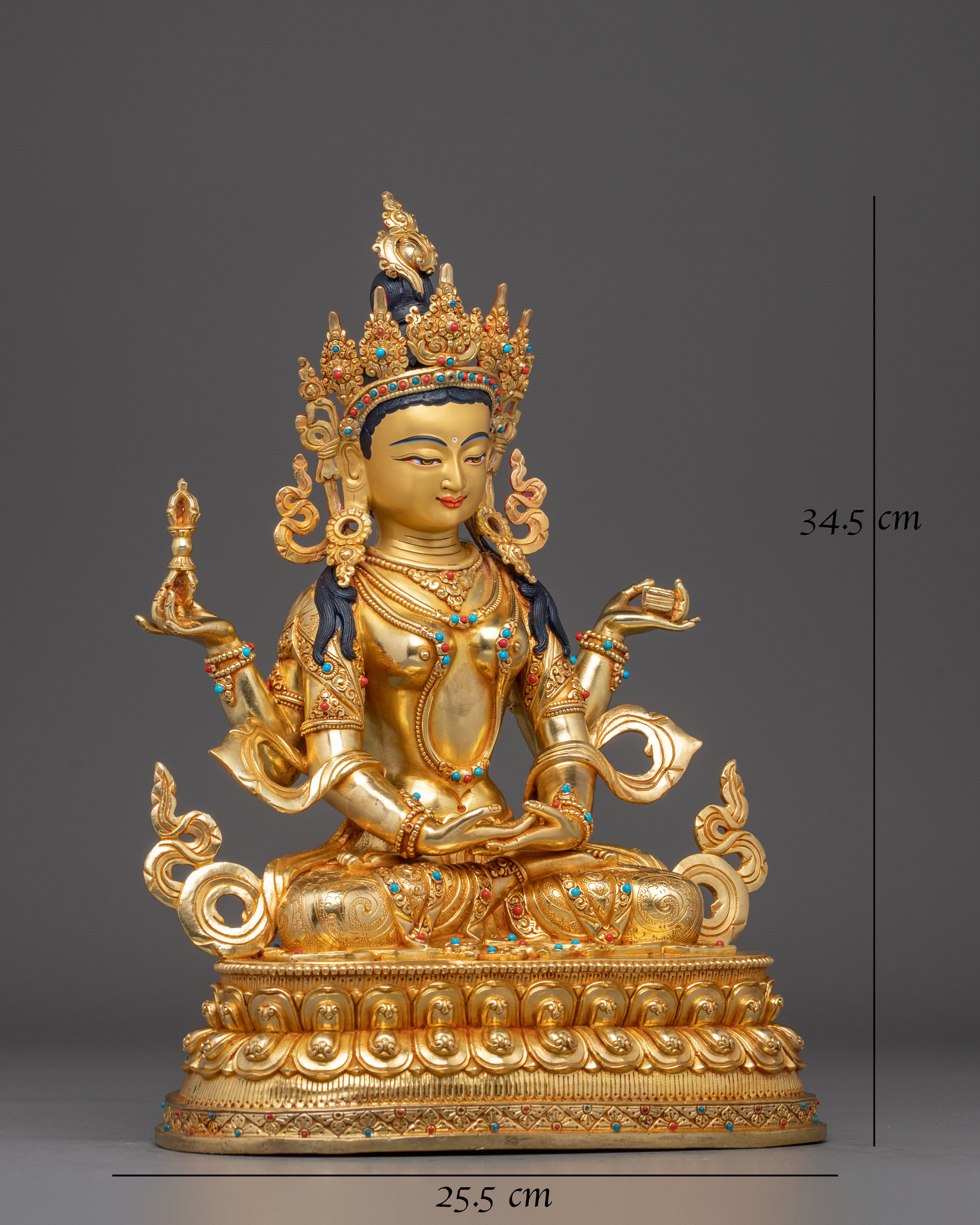 Golden Prajnaparamita Statue: The Wisdom Embodiment
