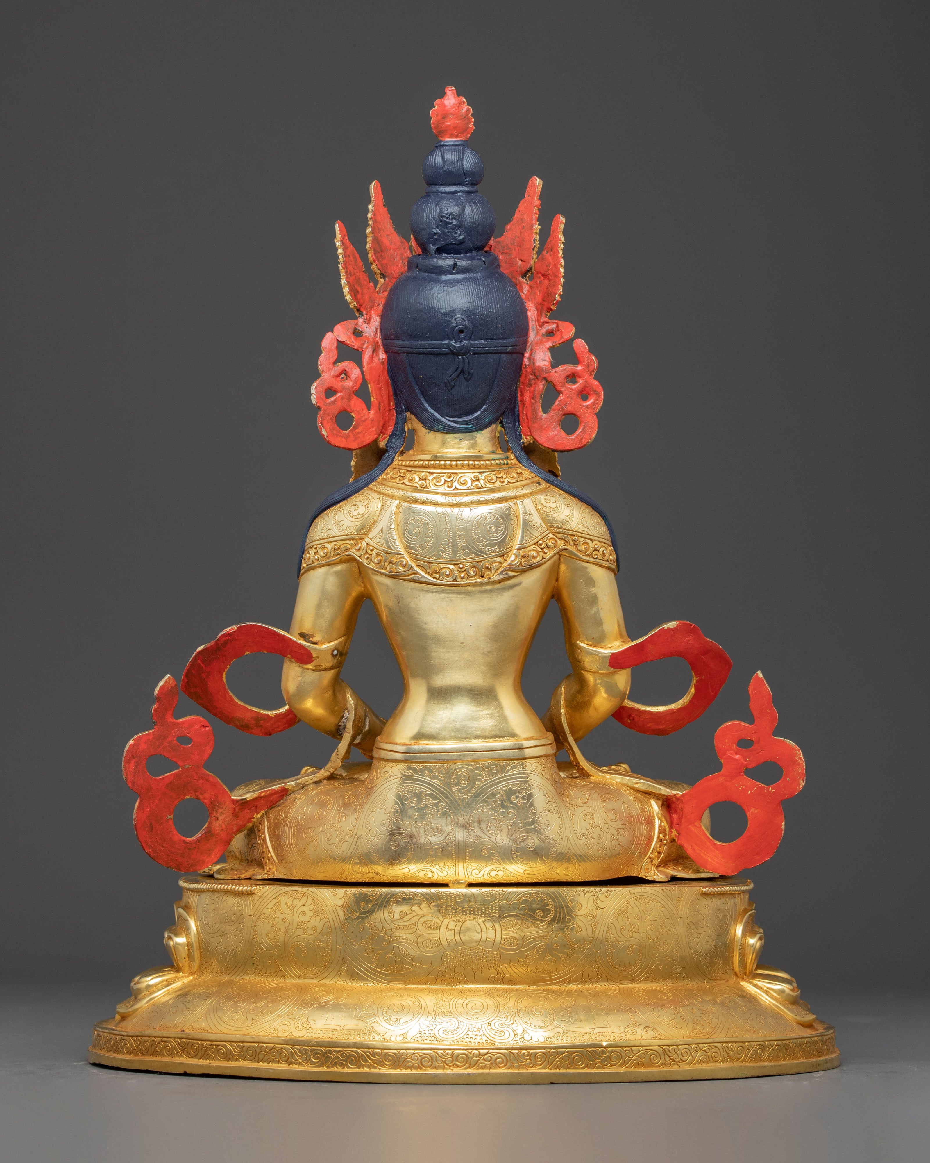 Golden Statue of Buddha Amitayus | Symbol of Longevity