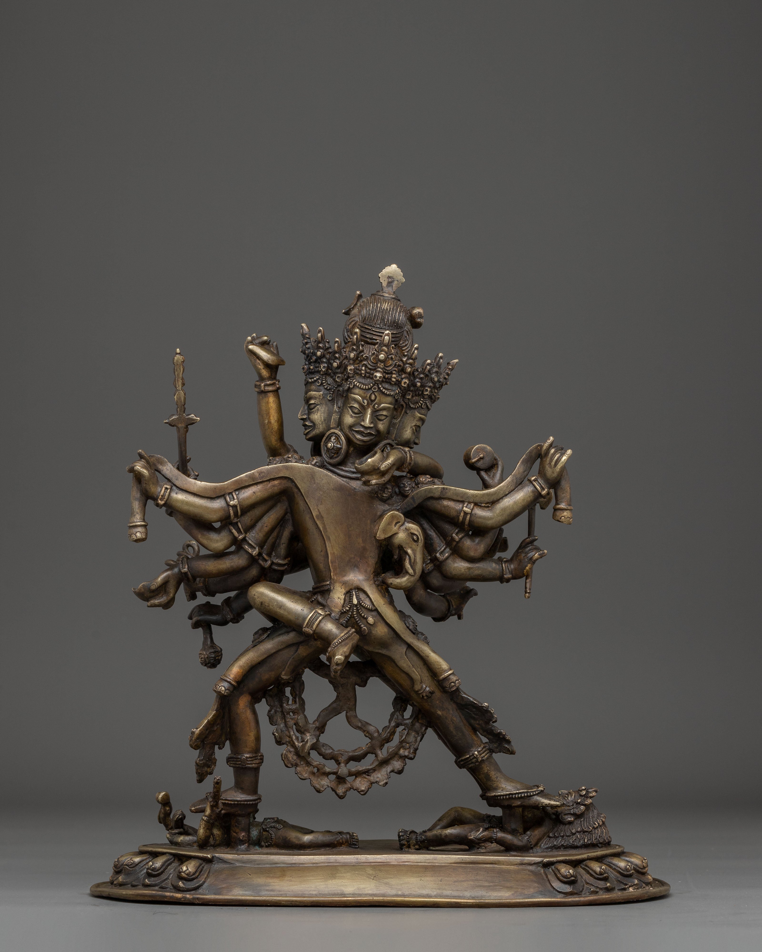 Handcrafted Buddhist Tantric Deity Chakrasambhara