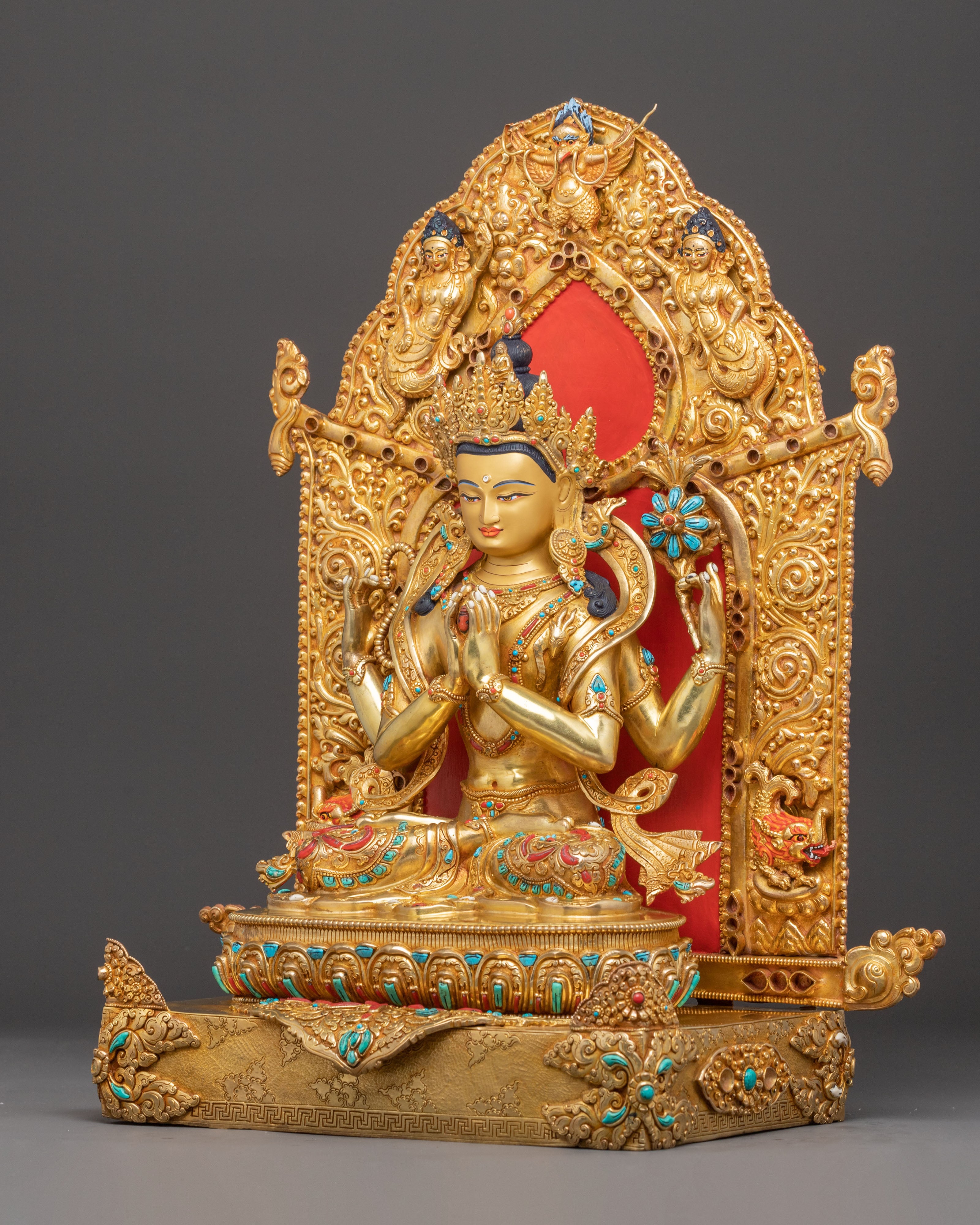 Majestic Statue of Bodhisattva Chenrezig | Protector of All Beings