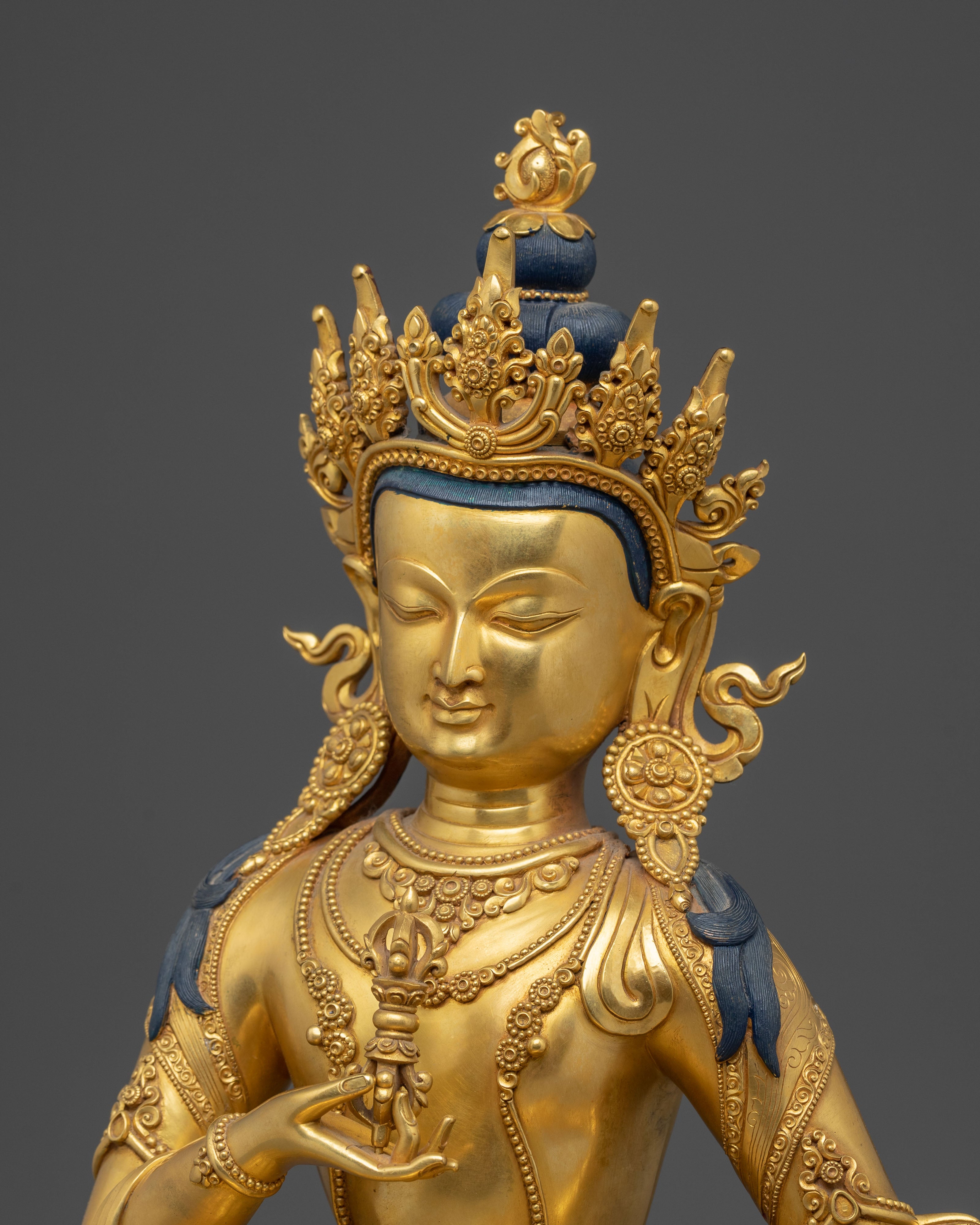 Handmade Golden Statue Of Dorje Sempa | Purification Deity