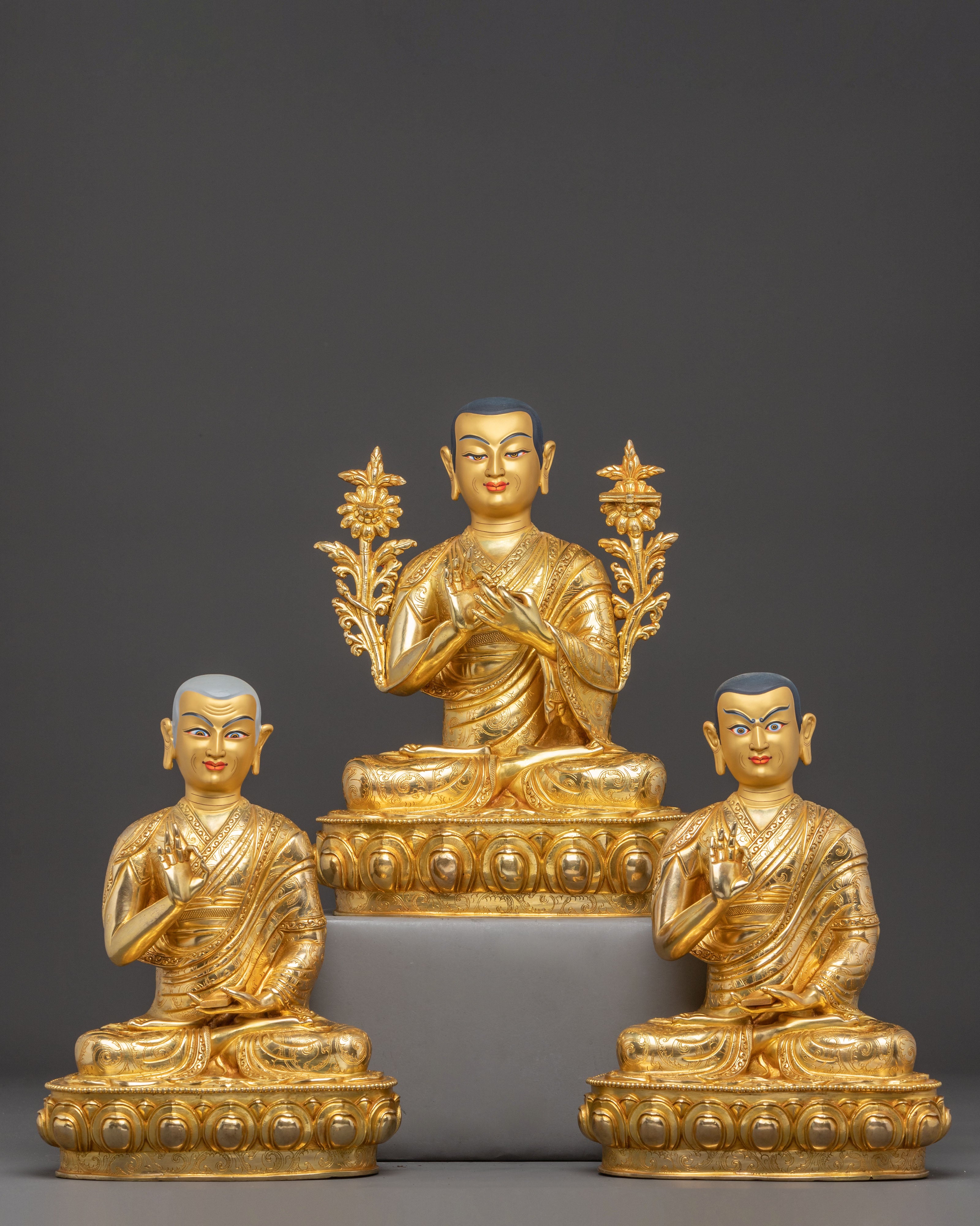 Tsongkhapa Statue Set | Tibetan Master Set