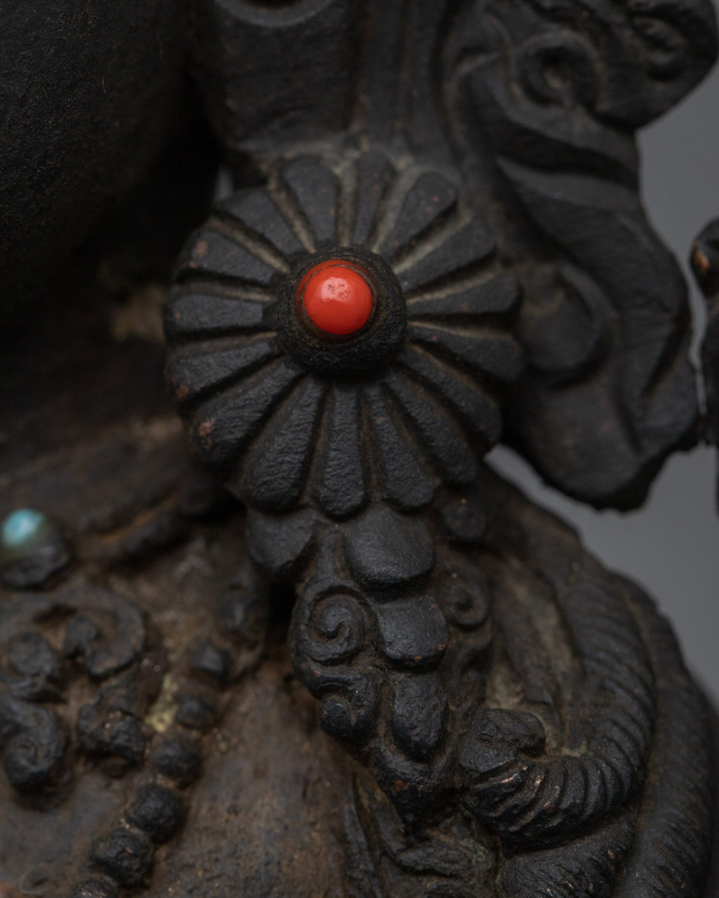 Antique Looking Green Tara Statue | Embrace Compassion and Artwork