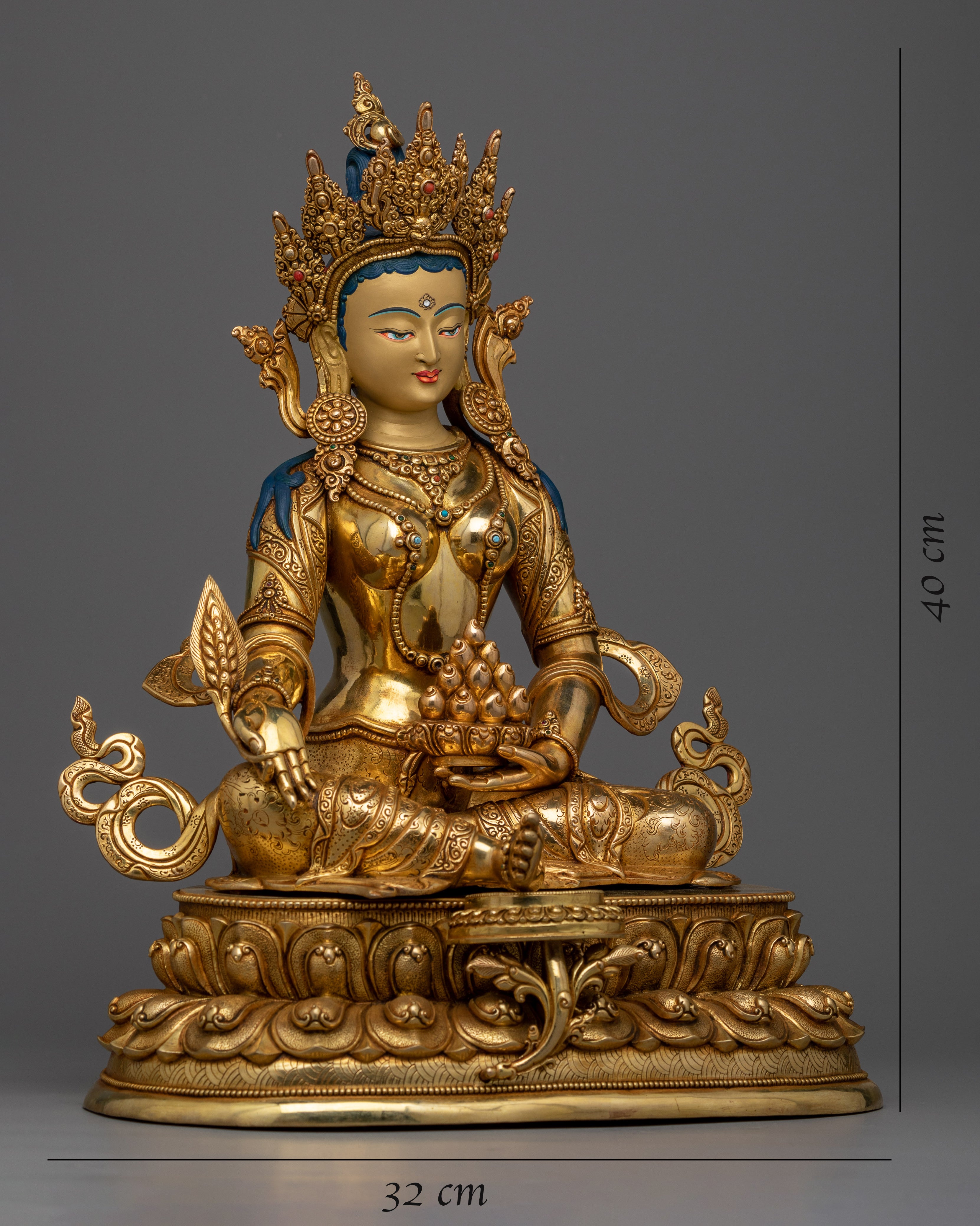 ksitigarbha-gold-gilded-statue