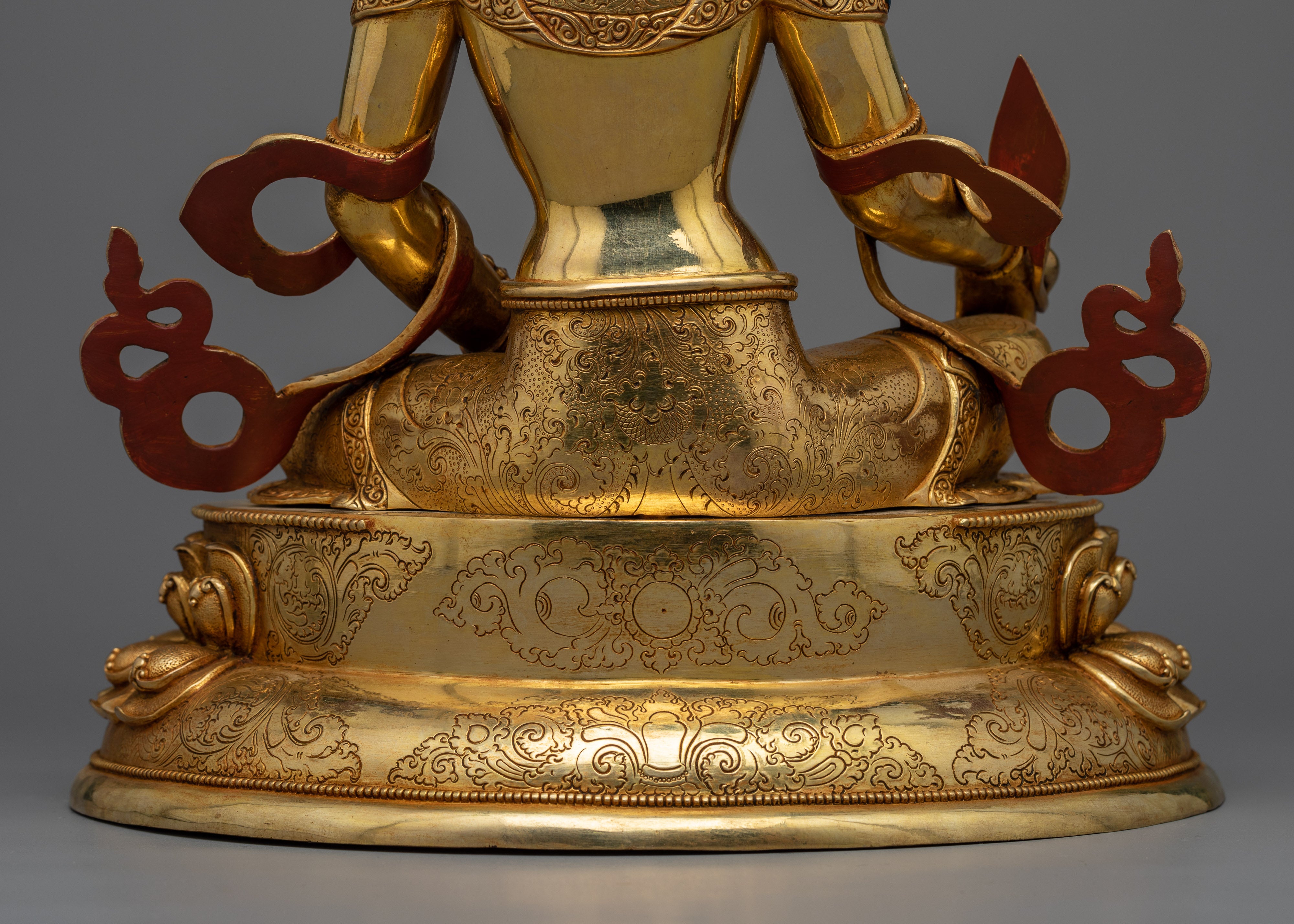 Ksitigarbha Gold-Gilded Statue | The Bodhisattva of Ultimate Commitment