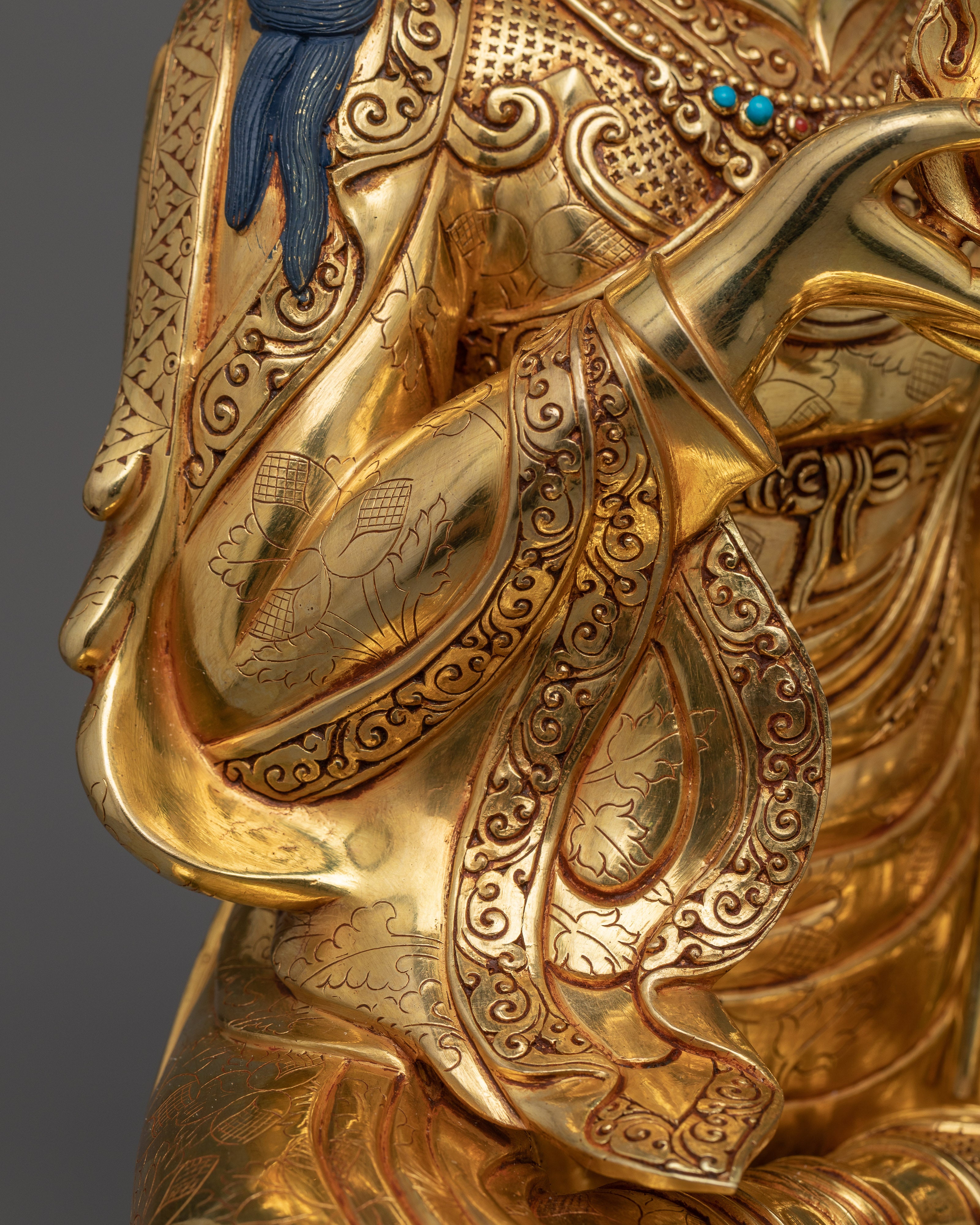 Guru Orgyen Norla Statue | Manifestation of Vajra Body | Buddhist Wealth Deity