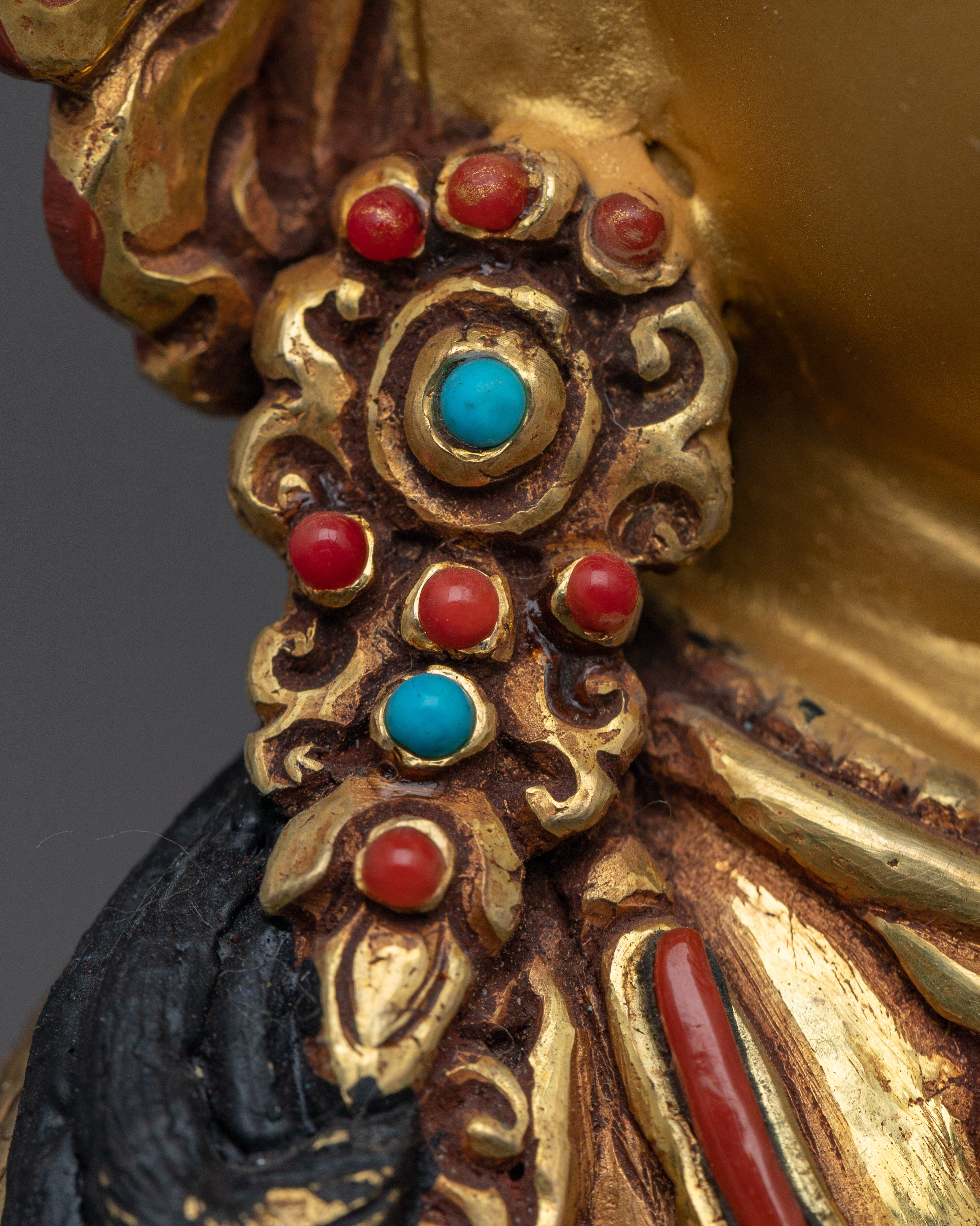 Gold Gilded Tsepame Statue | Connect with Immortality with Amitayus Sculpture