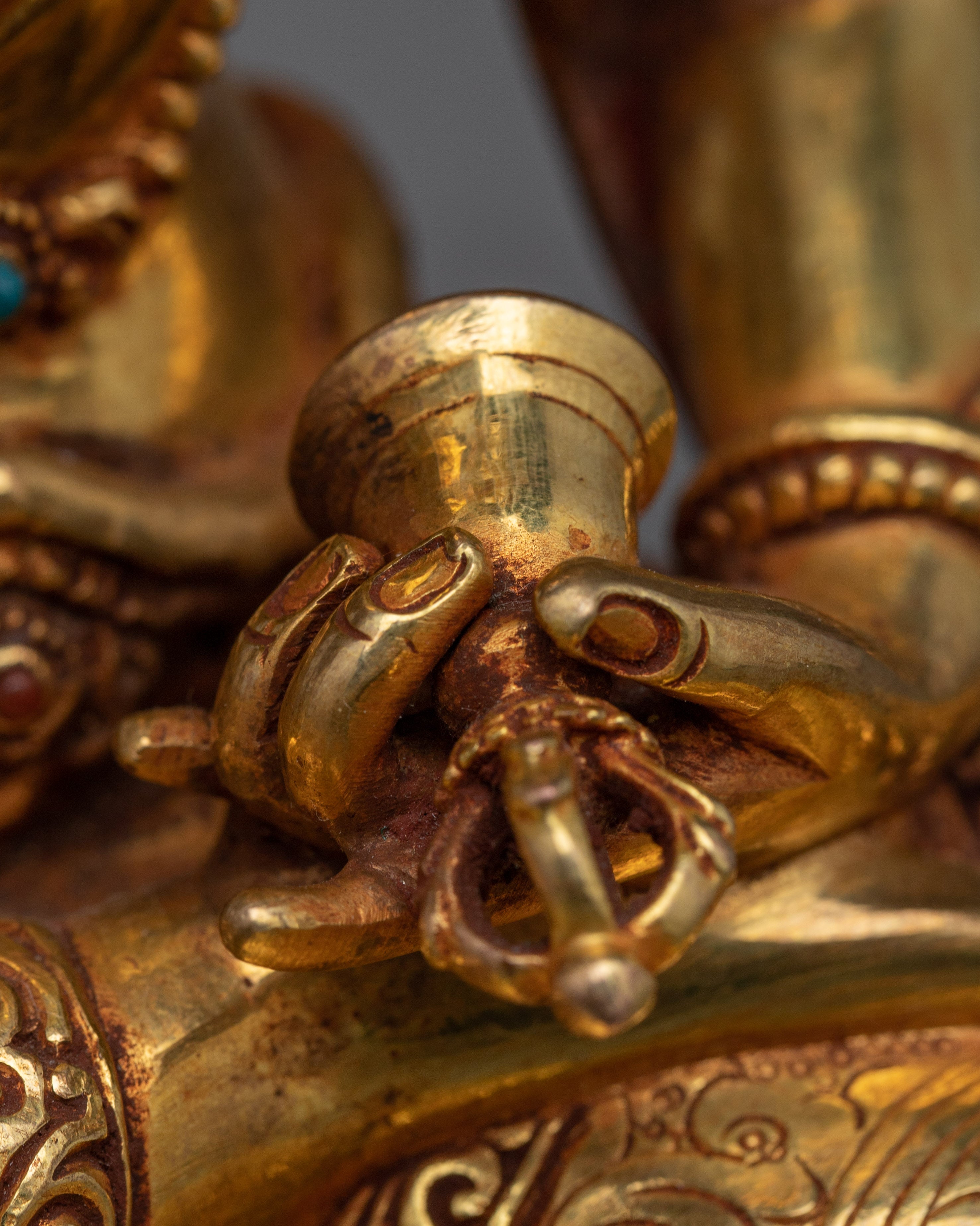 Vajrasattva holding Vajra and Bell Statue | Immerse in Divine Purity with Buddhist Sculpture