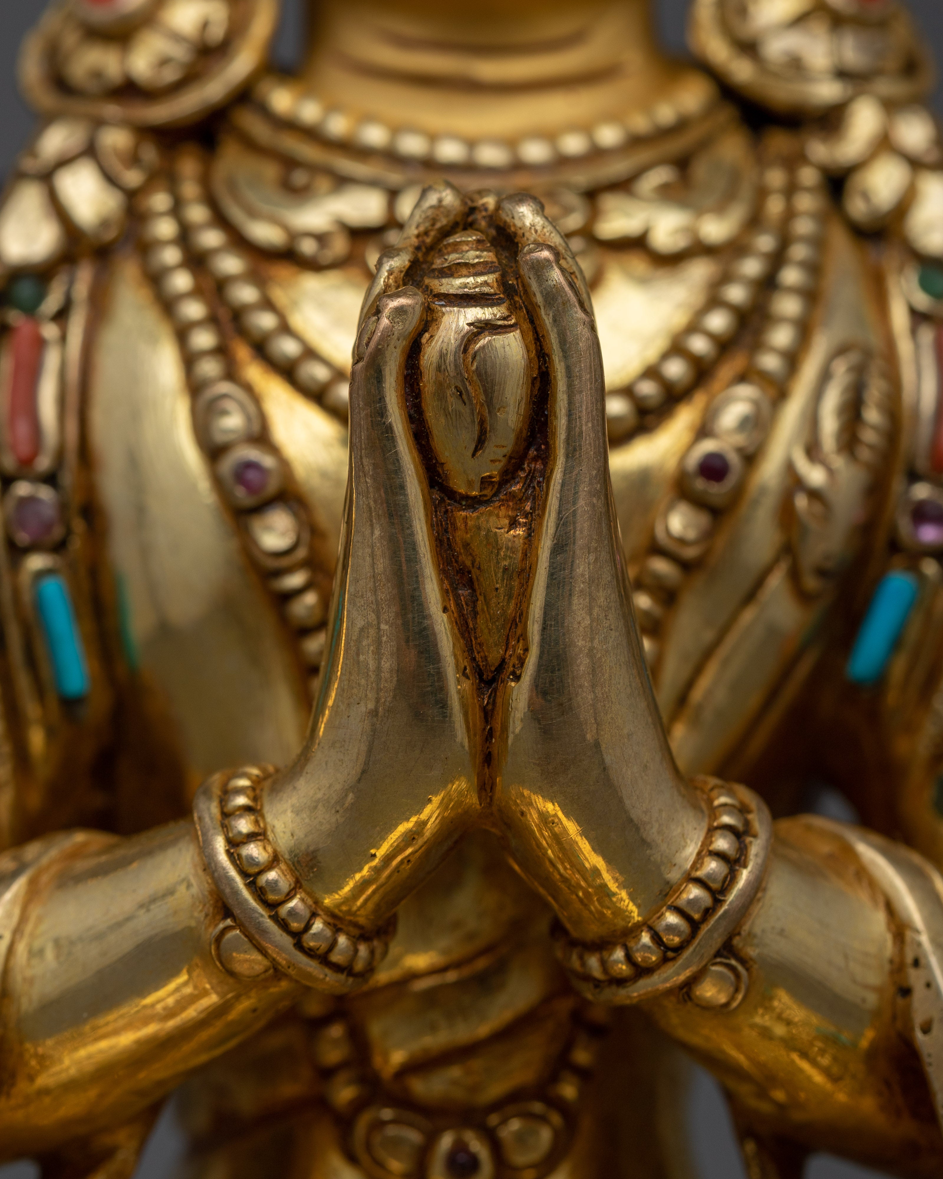 Chenrezig Deity of Compassion Statue | Himalayan Religious Art