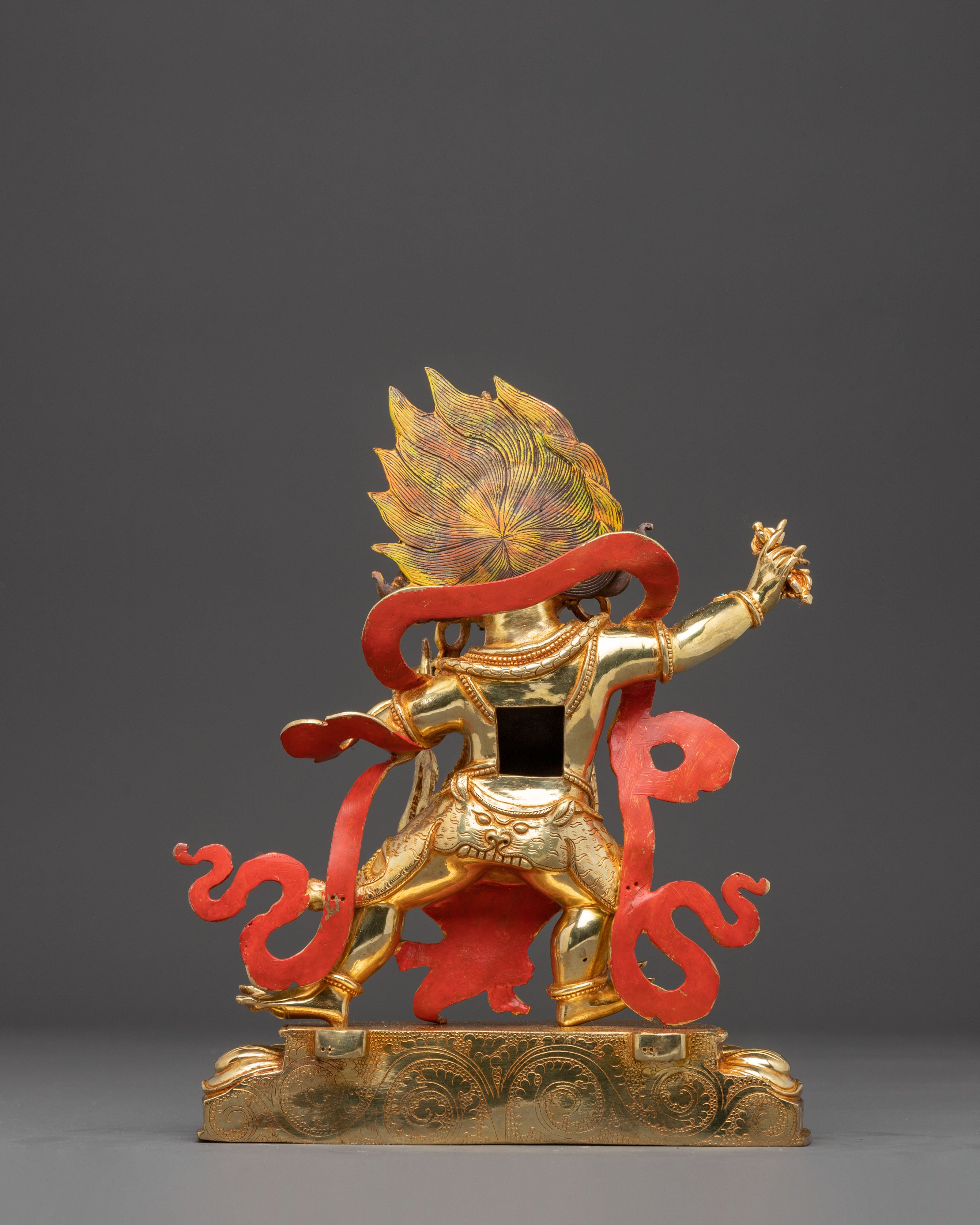 Handcrafted Wrathful Bodhisattva Vajrapani Copper Statue