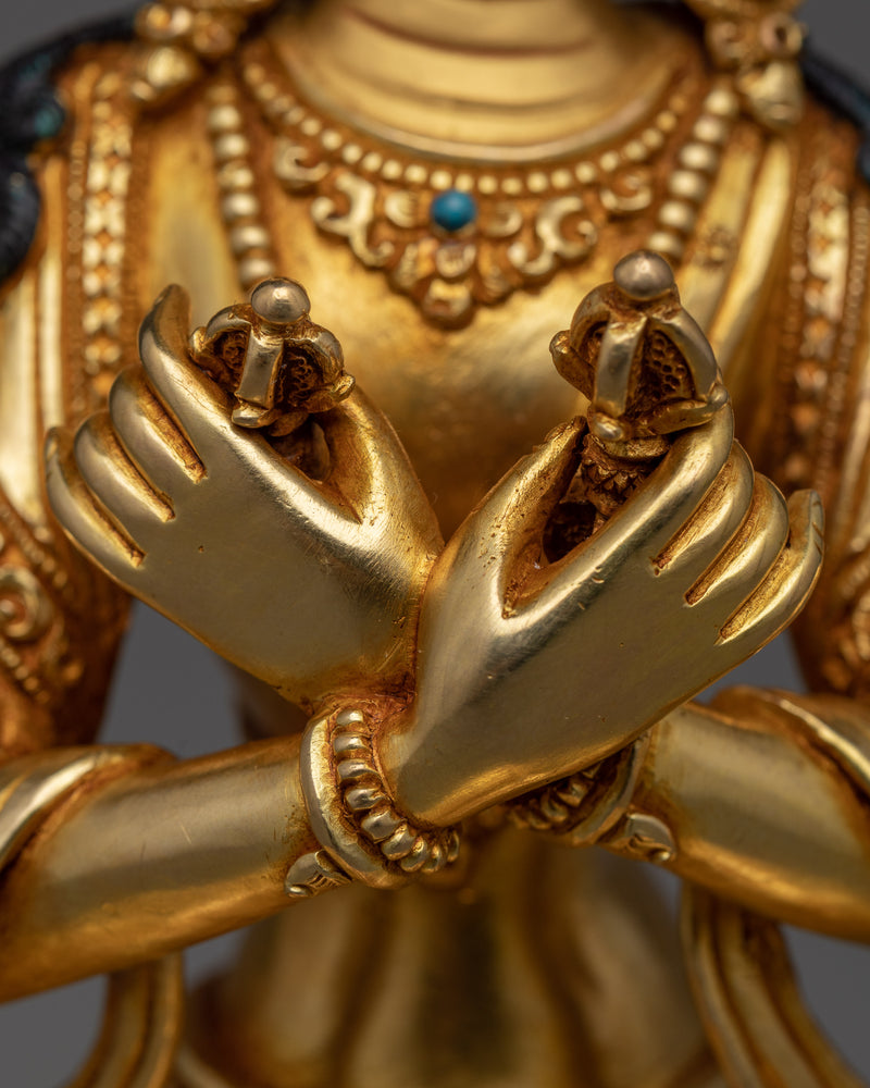 Supreme Elegance: Vajradhara Sculpture | Traditionally Handmade Statue