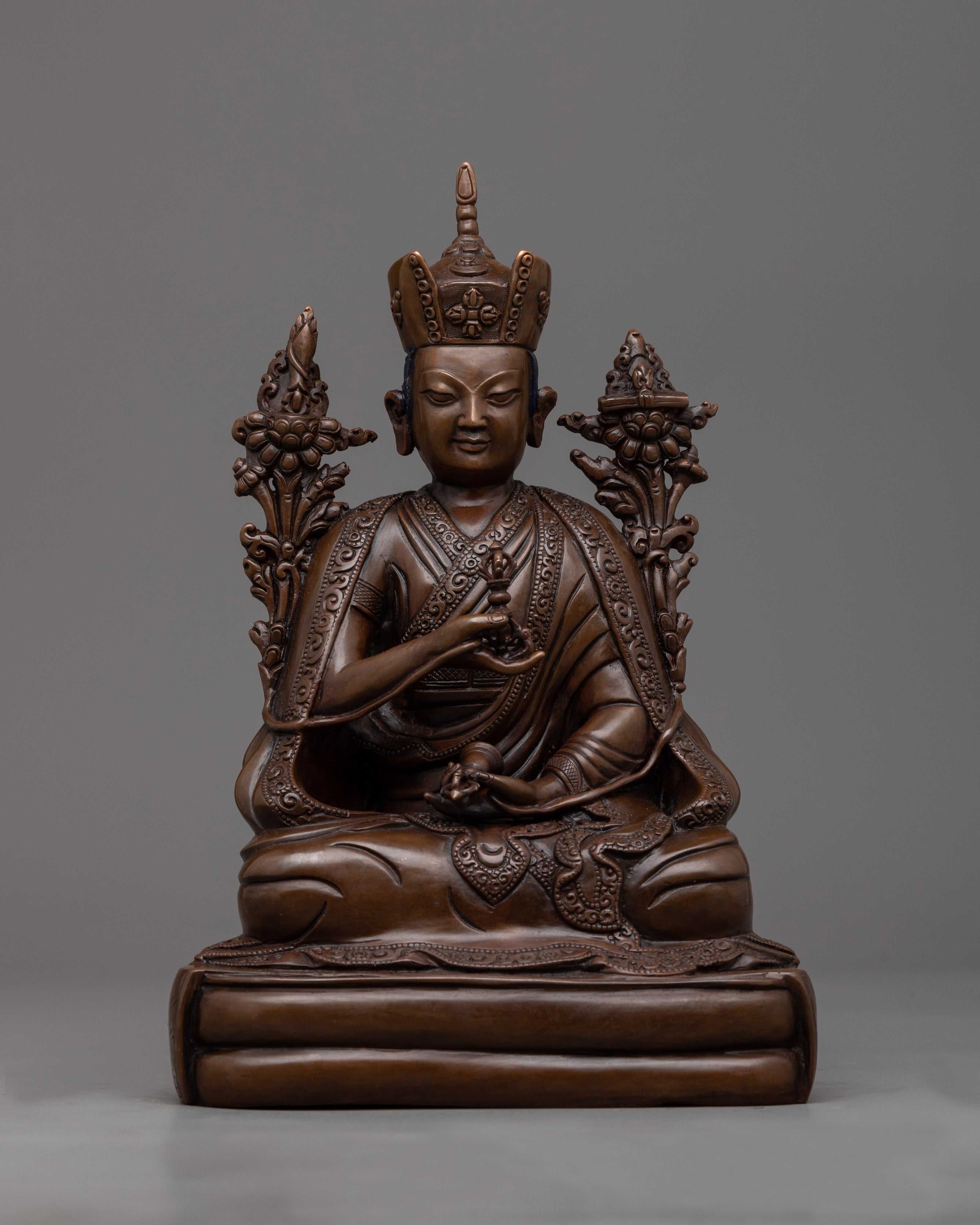 Karmapa Statue Set | 16 Handcrafted Representations of Tibetan Buddhist Enlightenment