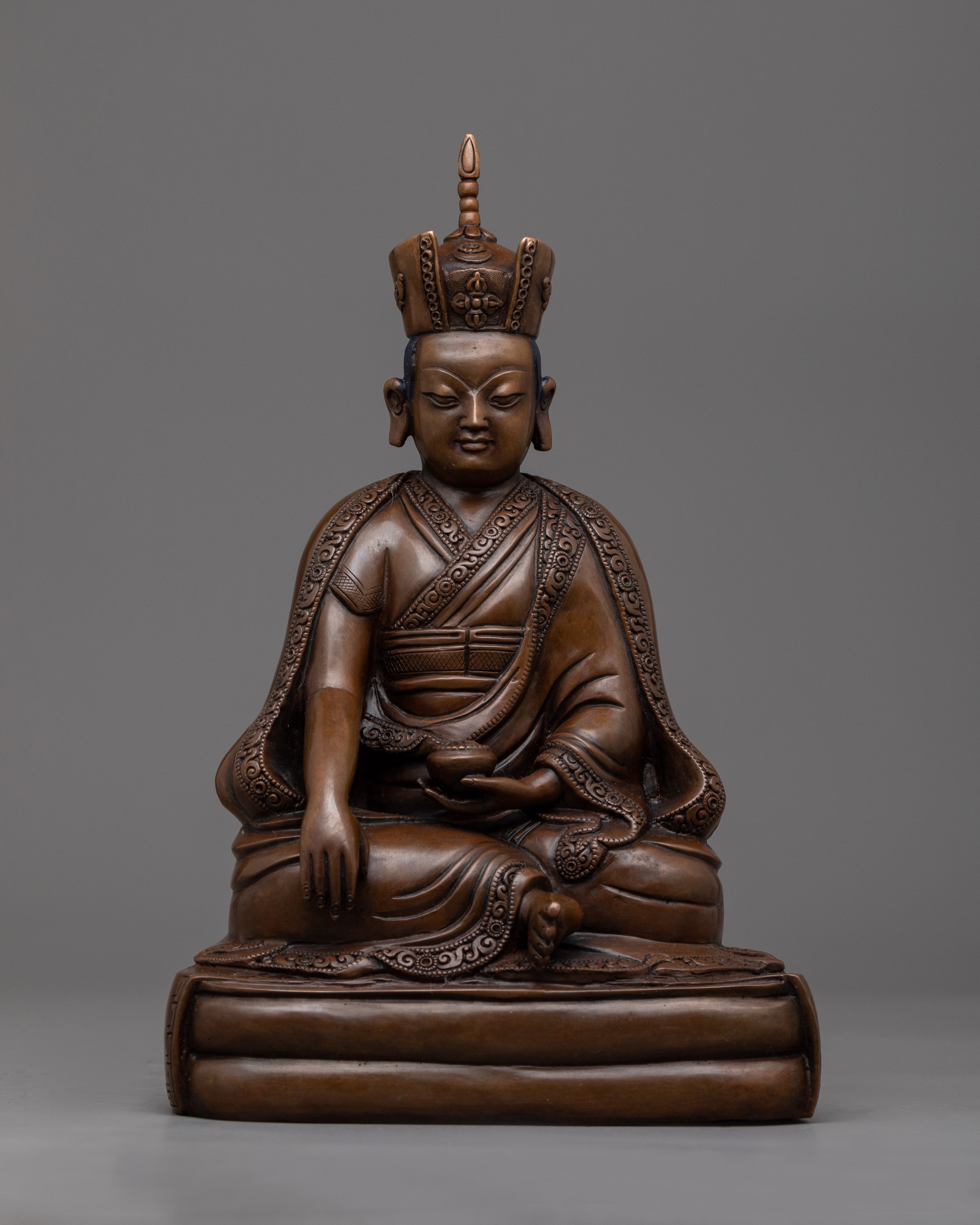 Karmapa Statue Set | 16 Handcrafted Representations of Tibetan Buddhist Enlightenment