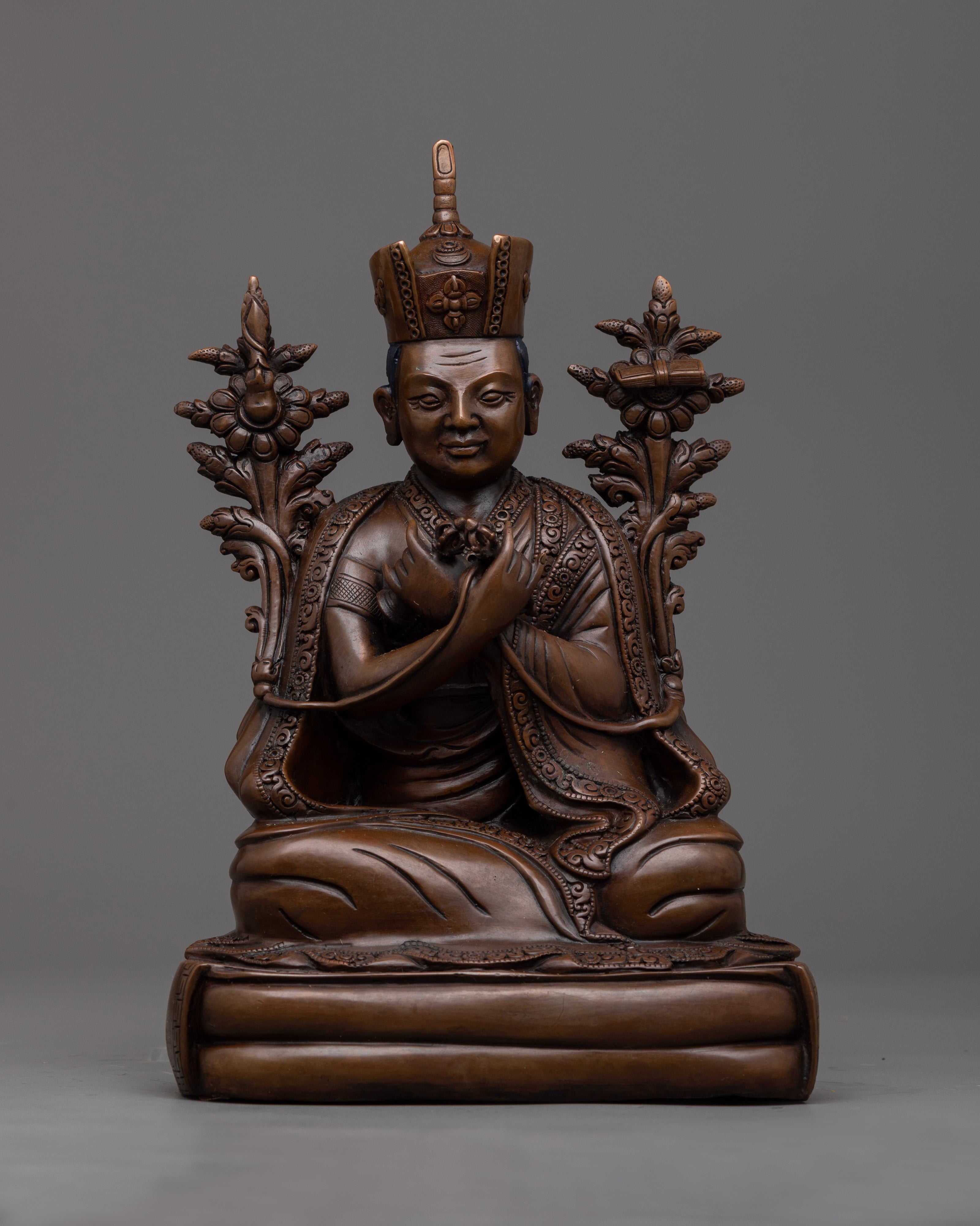 Karmapa Statue Set | 16 Handcrafted Representations of Tibetan Buddhist Enlightenment