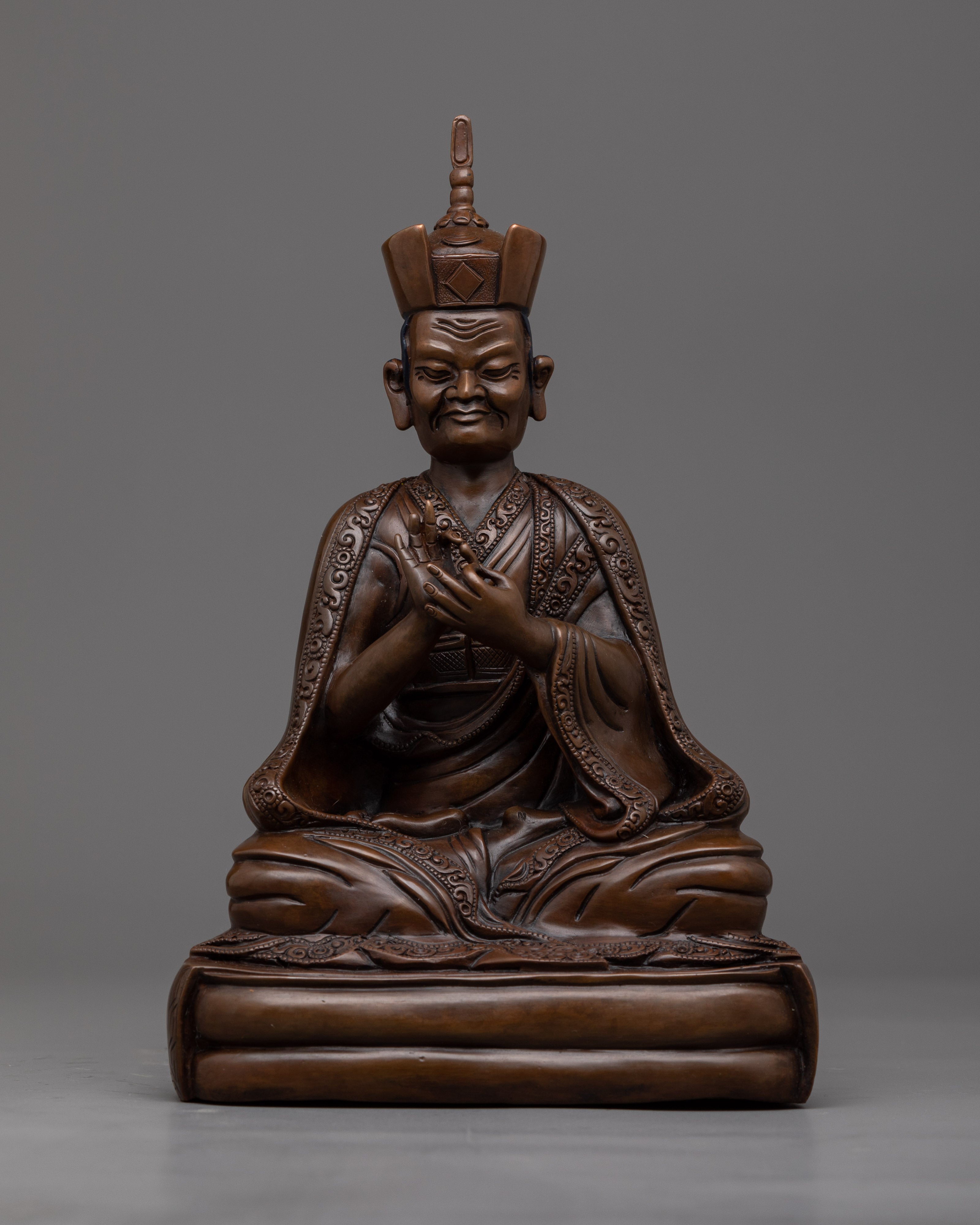 Karmapa Statue Set | 16 Handcrafted Representations of Tibetan Buddhist Enlightenment