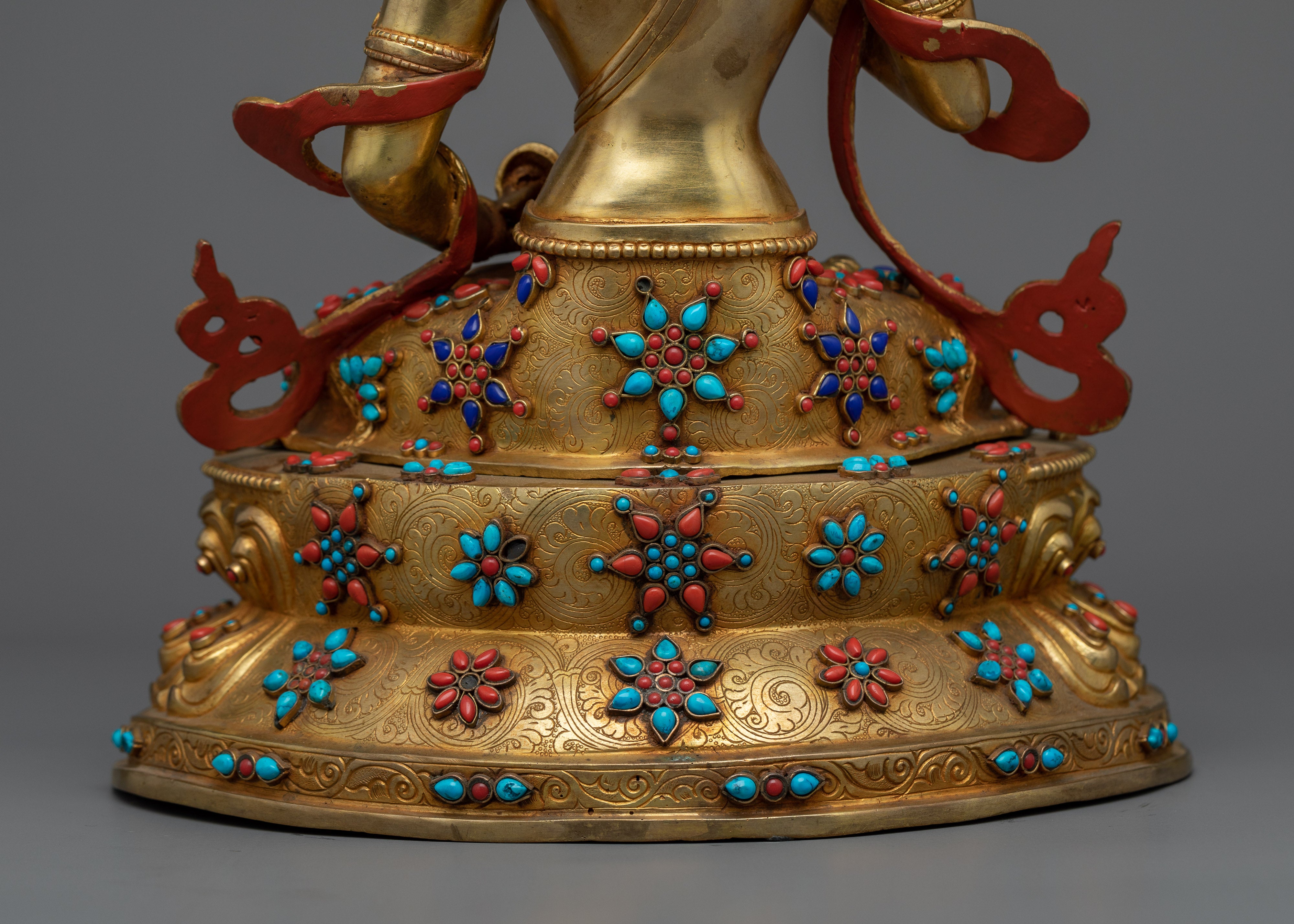 Dorje Sempa Vajrasattva Statue | Uncover Serenity with Our Gold Gilded Sculpture