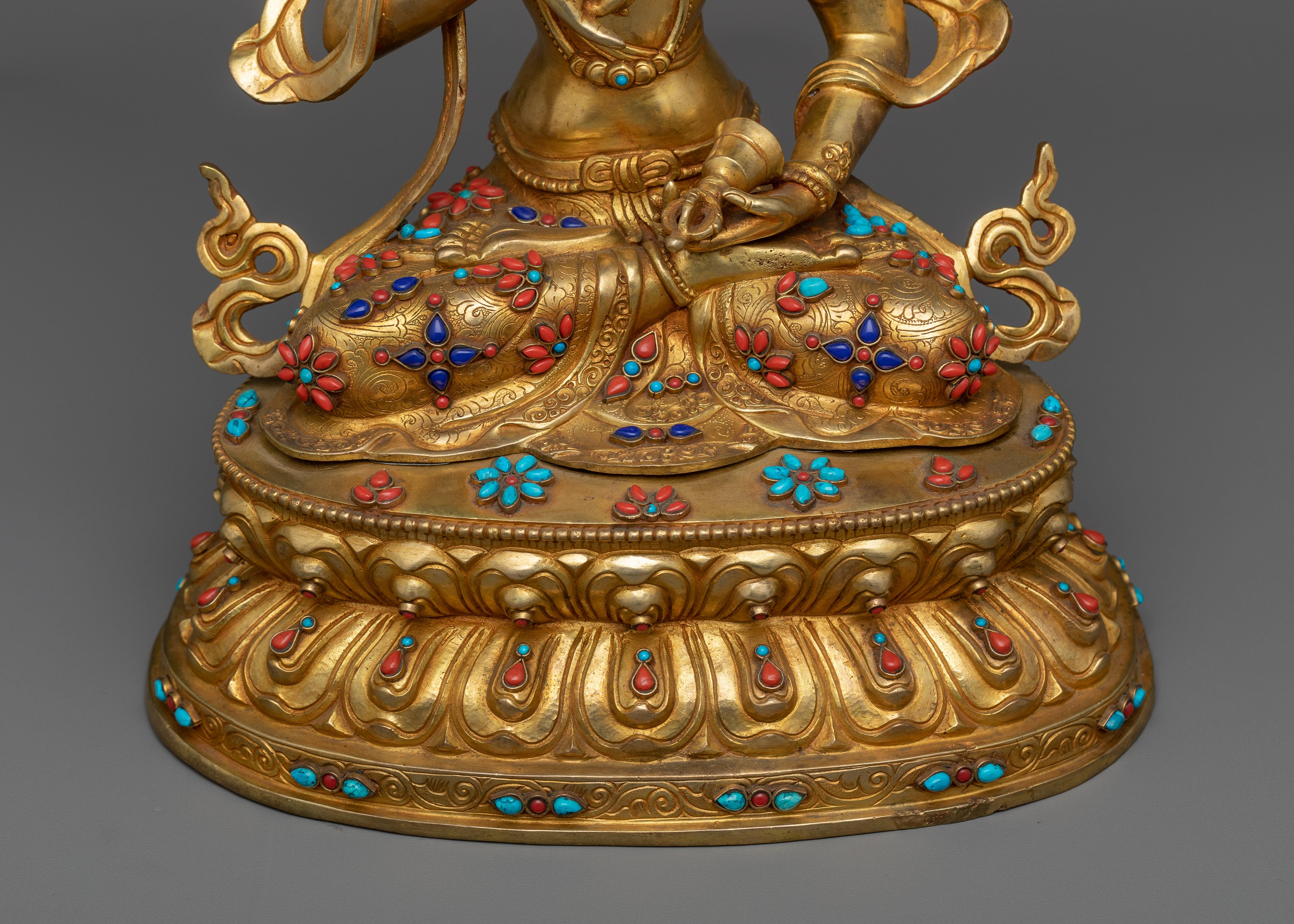 Dorje Sempa Vajrasattva Statue | Uncover Serenity with Our Gold Gilded Sculpture