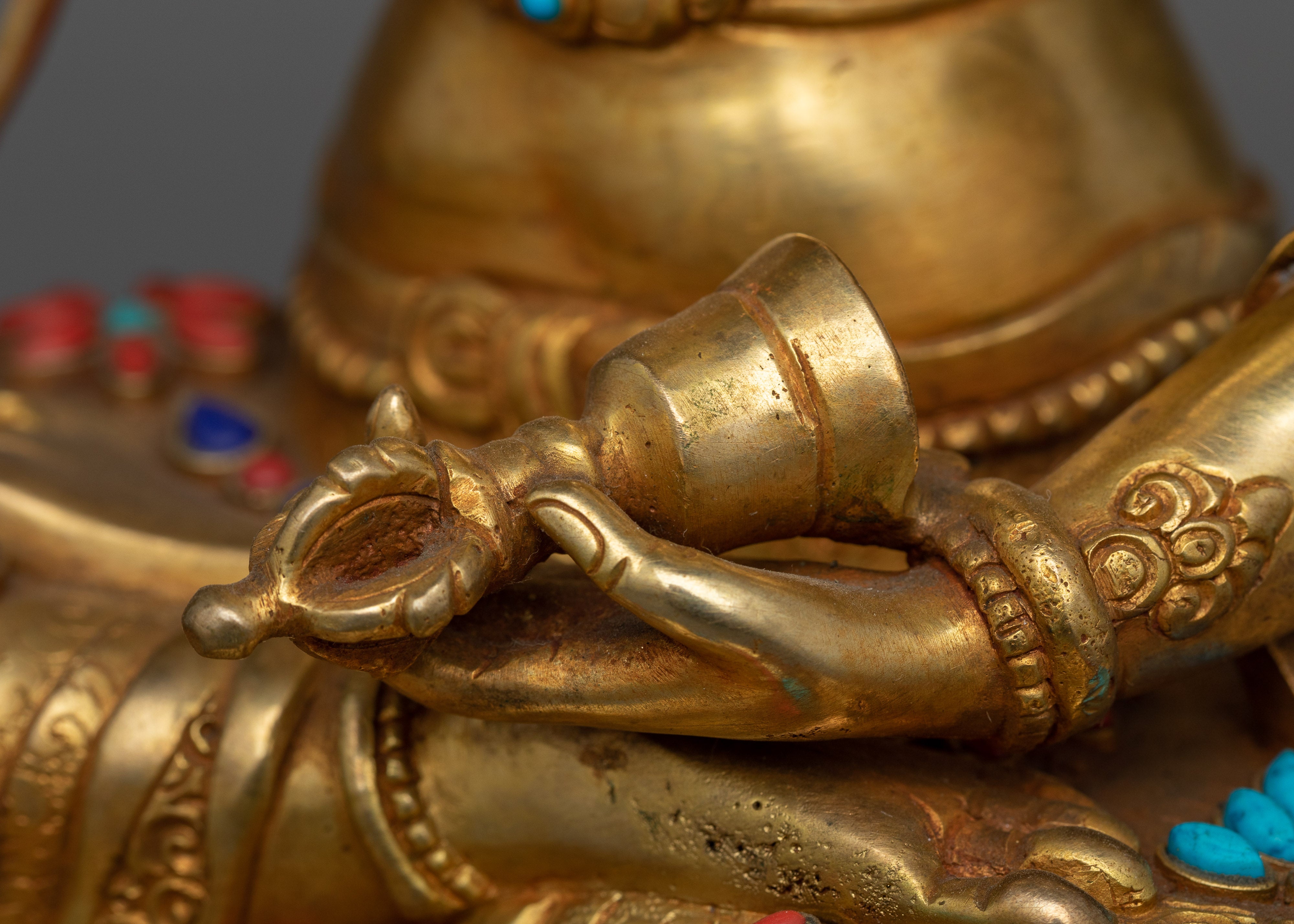 Dorje Sempa Vajrasattva Statue | Uncover Serenity with Our Gold Gilded Sculpture