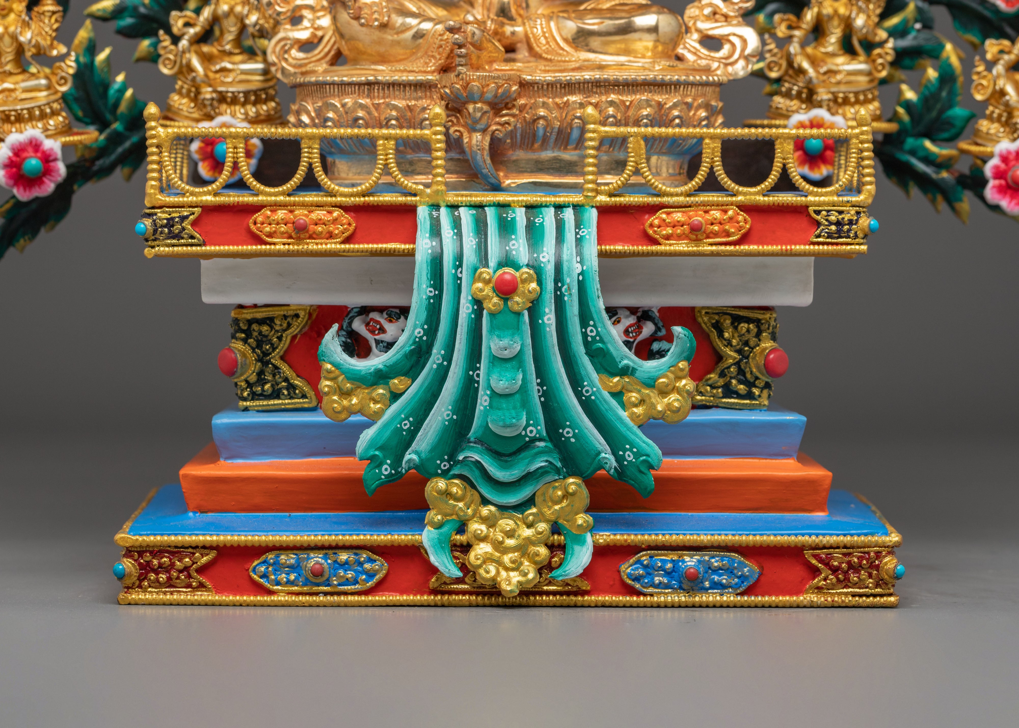 Golden 21 Tara Statues Set | Multiples of Tara for Ritual and Altar