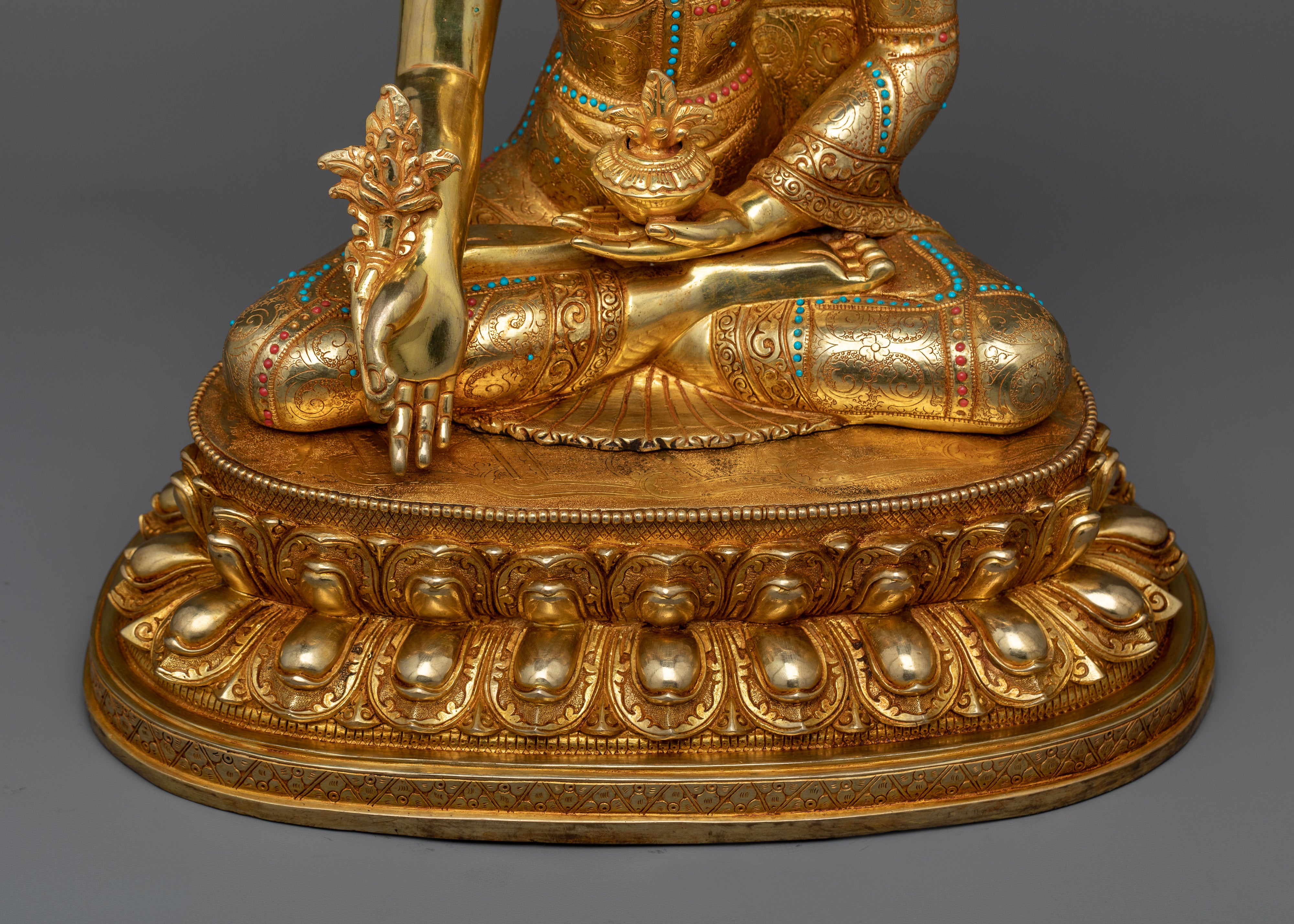 Embellish Your Space with Majestic Medicine Buddha Artwork | Himalayan Handmade Crafted