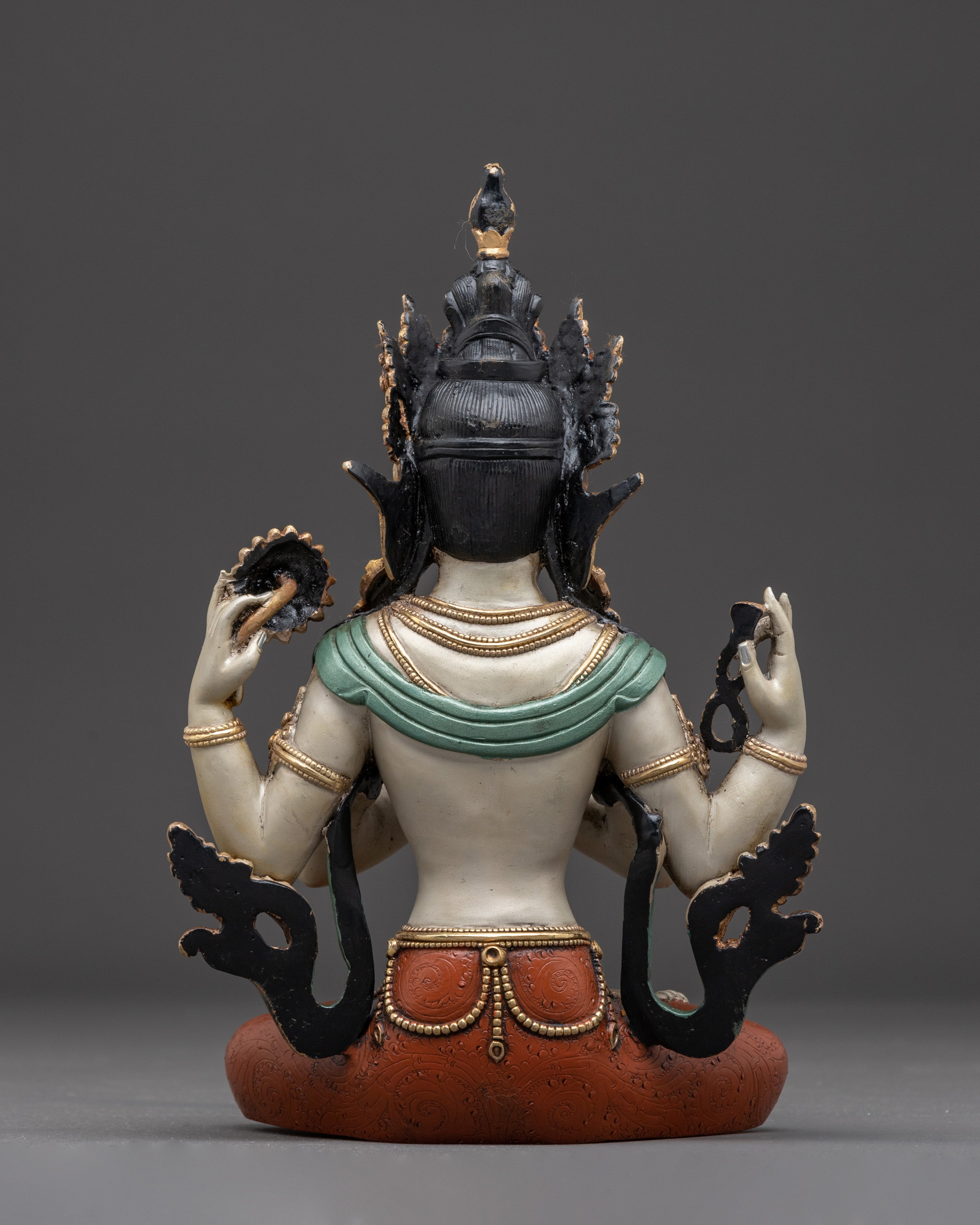 Handmade Sculpture of Bodhisattva Chenrezig | Compassion Deity
