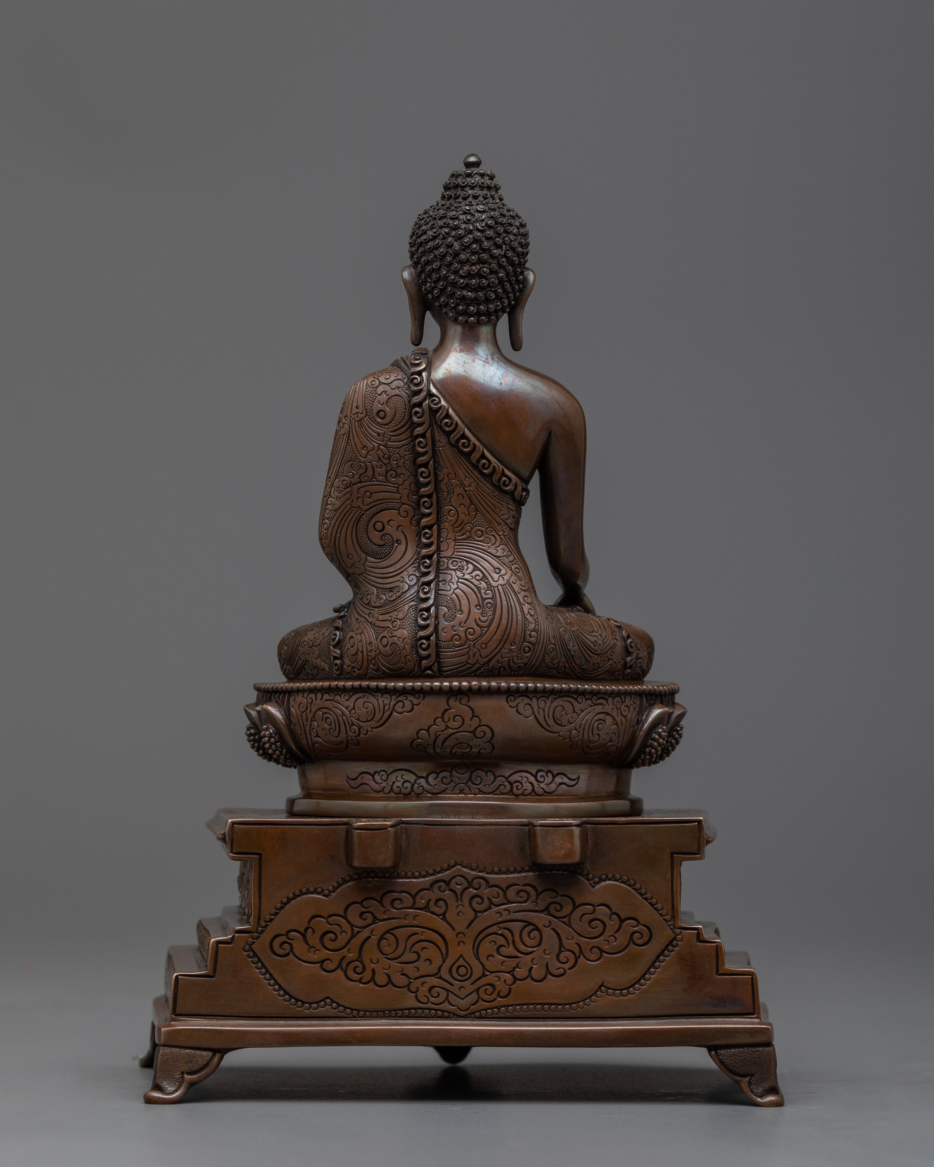 Radiate Peace with Our Buddha Yard Statue | Shakyamuni on Throne Sculpture