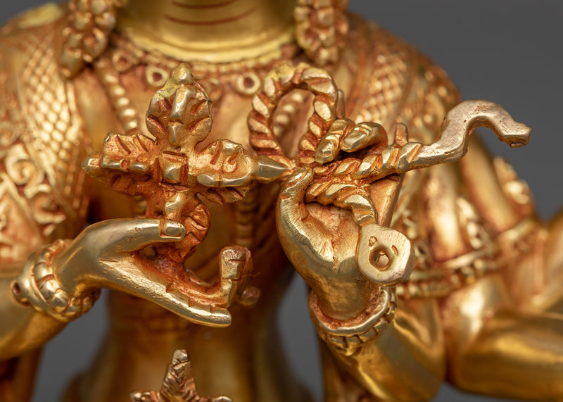 Namgyalma Statues From Nepal | 24k Gold Gilded Sculpture