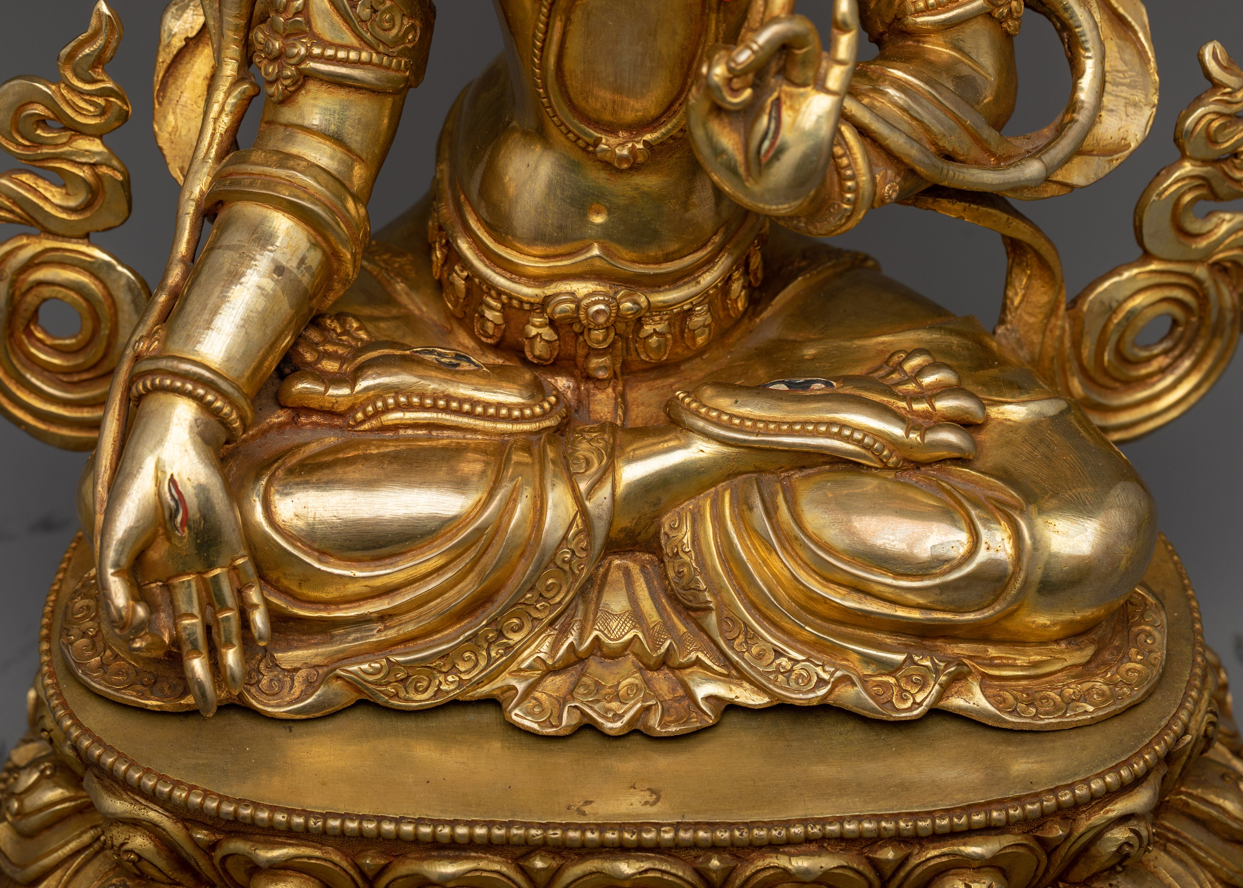 Divine White Tara Deity Statue | Himalayan Handcrafted Art to Embellish Your Sacred Space