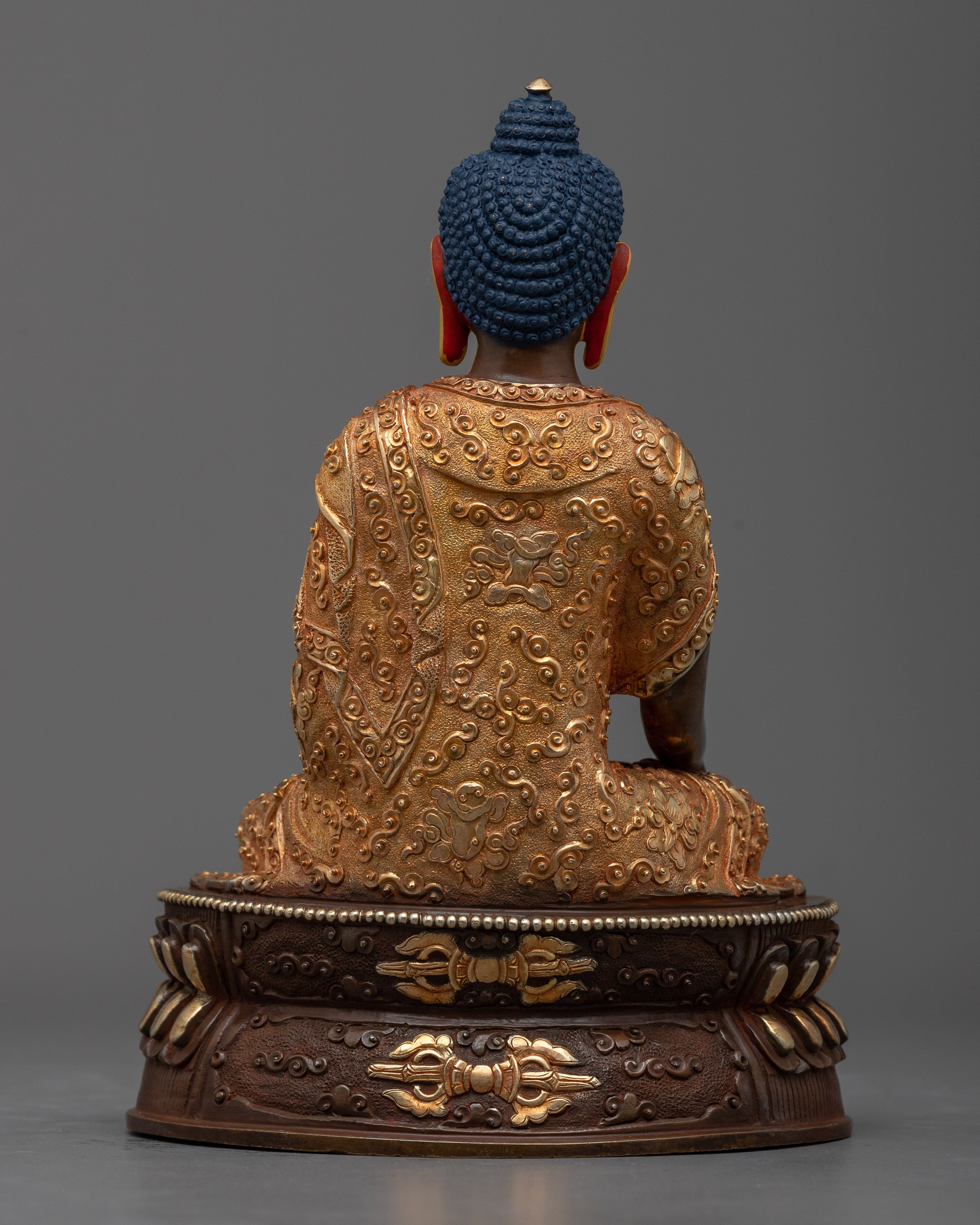 Shakyamuni Buddha on Lotus Seat Statue | Buddhist Sacred Sculpture