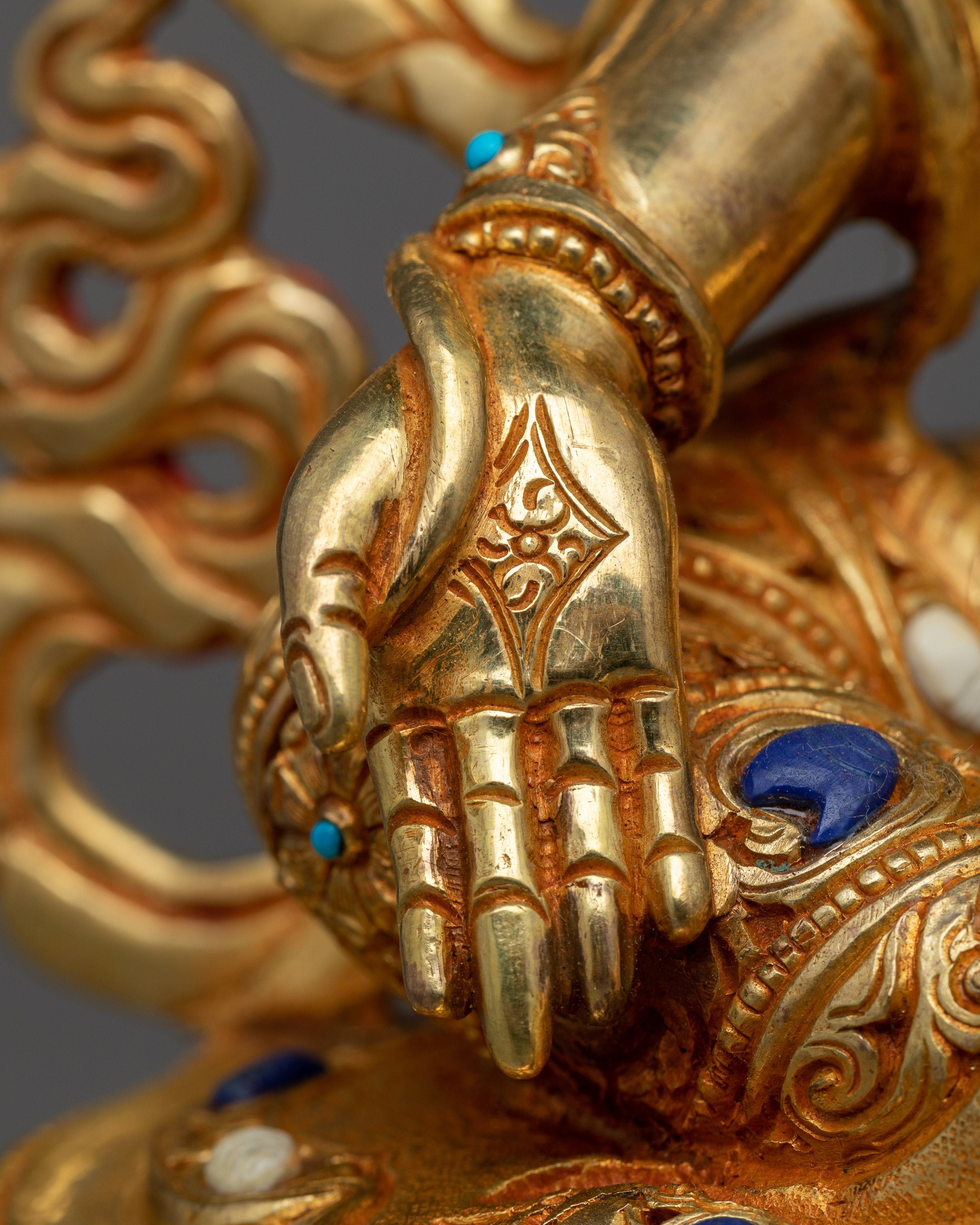 Experience Green Tara Mantra Miracles with Our Statue | 24k Gold Gilded Art