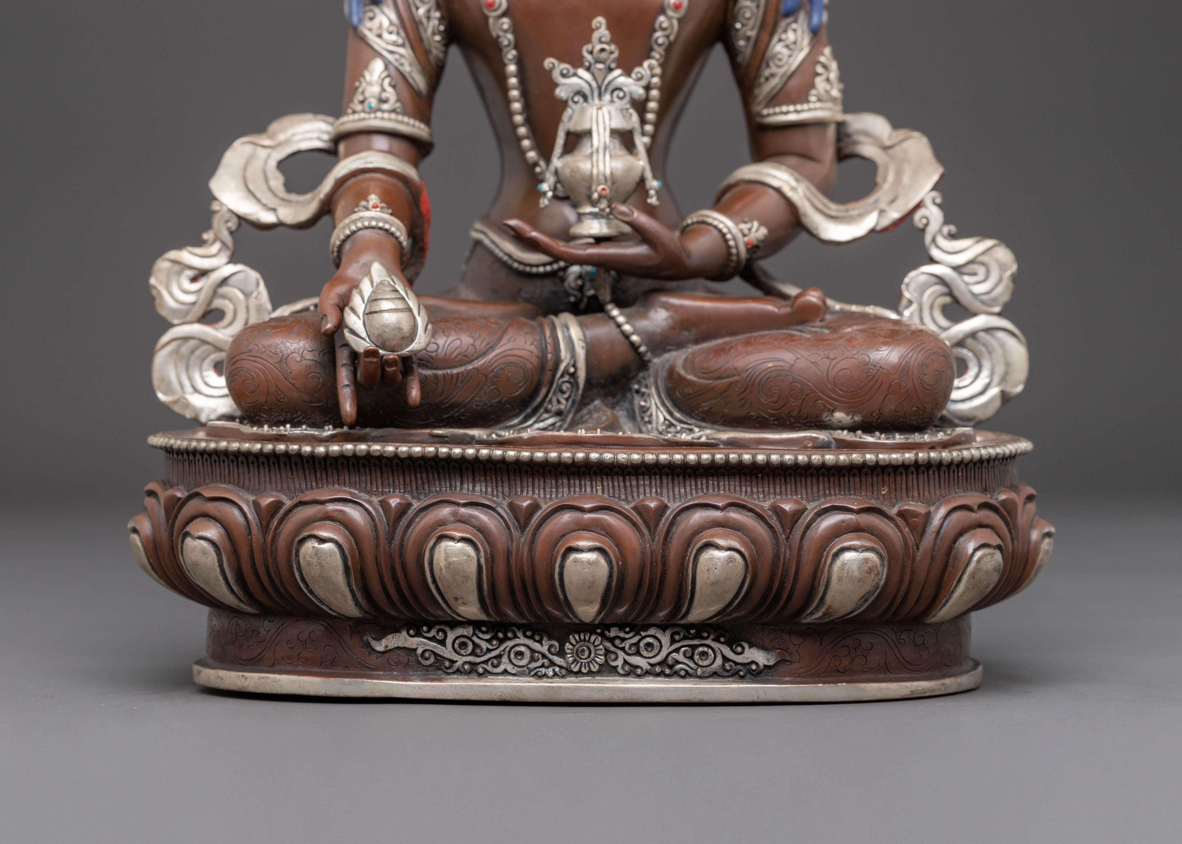 Bodhisattva Kshitigarbha Handmade Statue | Nepali Crafted Buddhist Icon