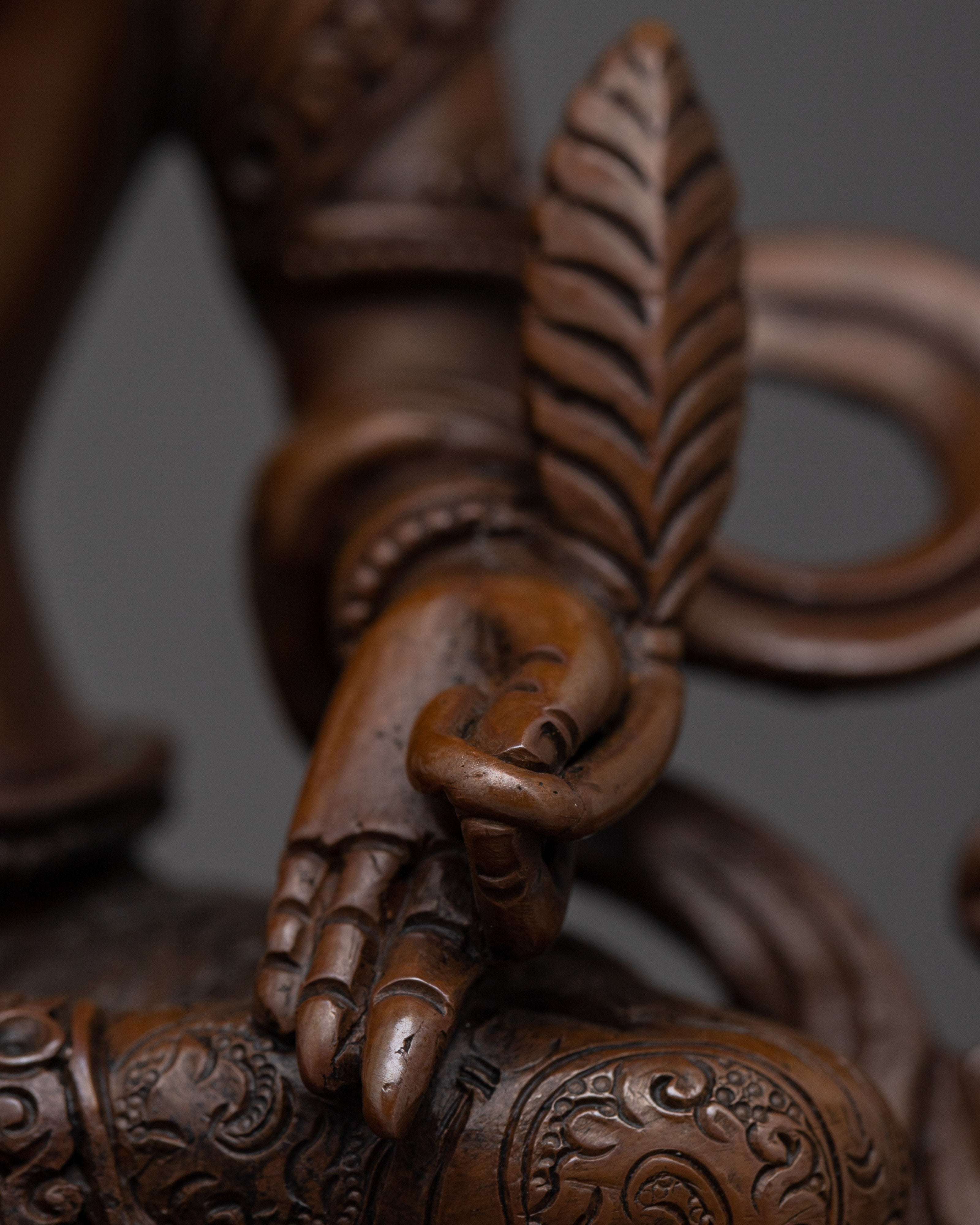 Himalayan Sculpture of Kistigarbha | The Bodhisattva of Infinite Compassion