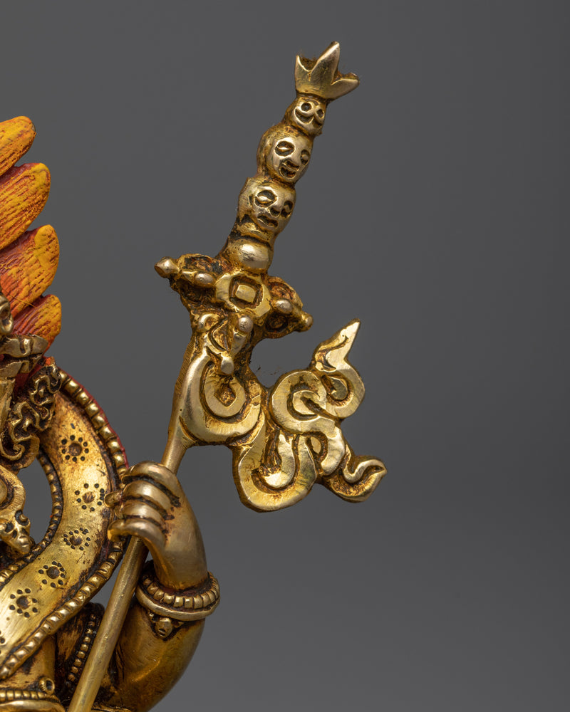 4-Armed Mahakala Mantra Statue | The Harmonic Convergence of Power and Peace