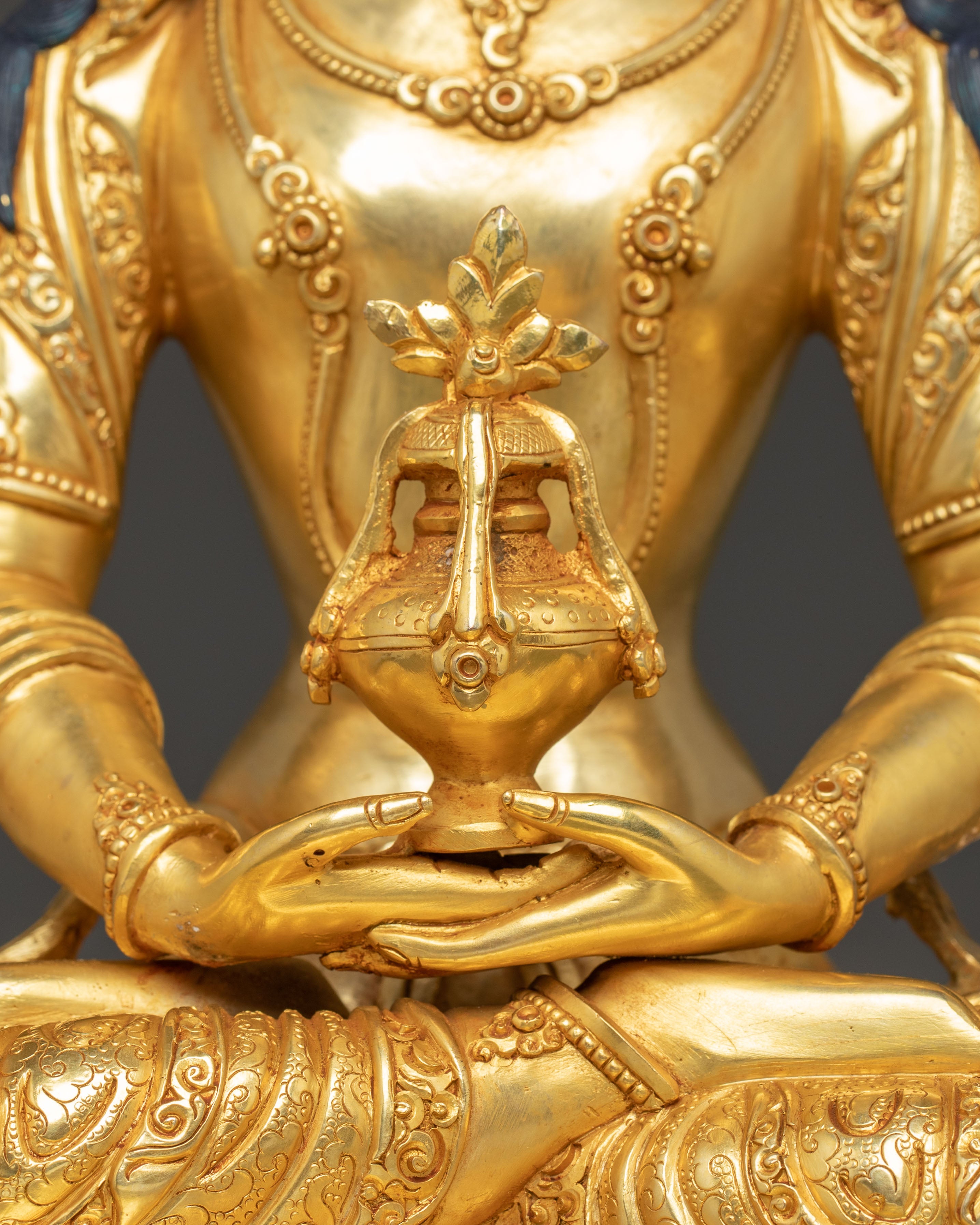 Golden Statue of Buddha Amitayus | Symbol of Longevity