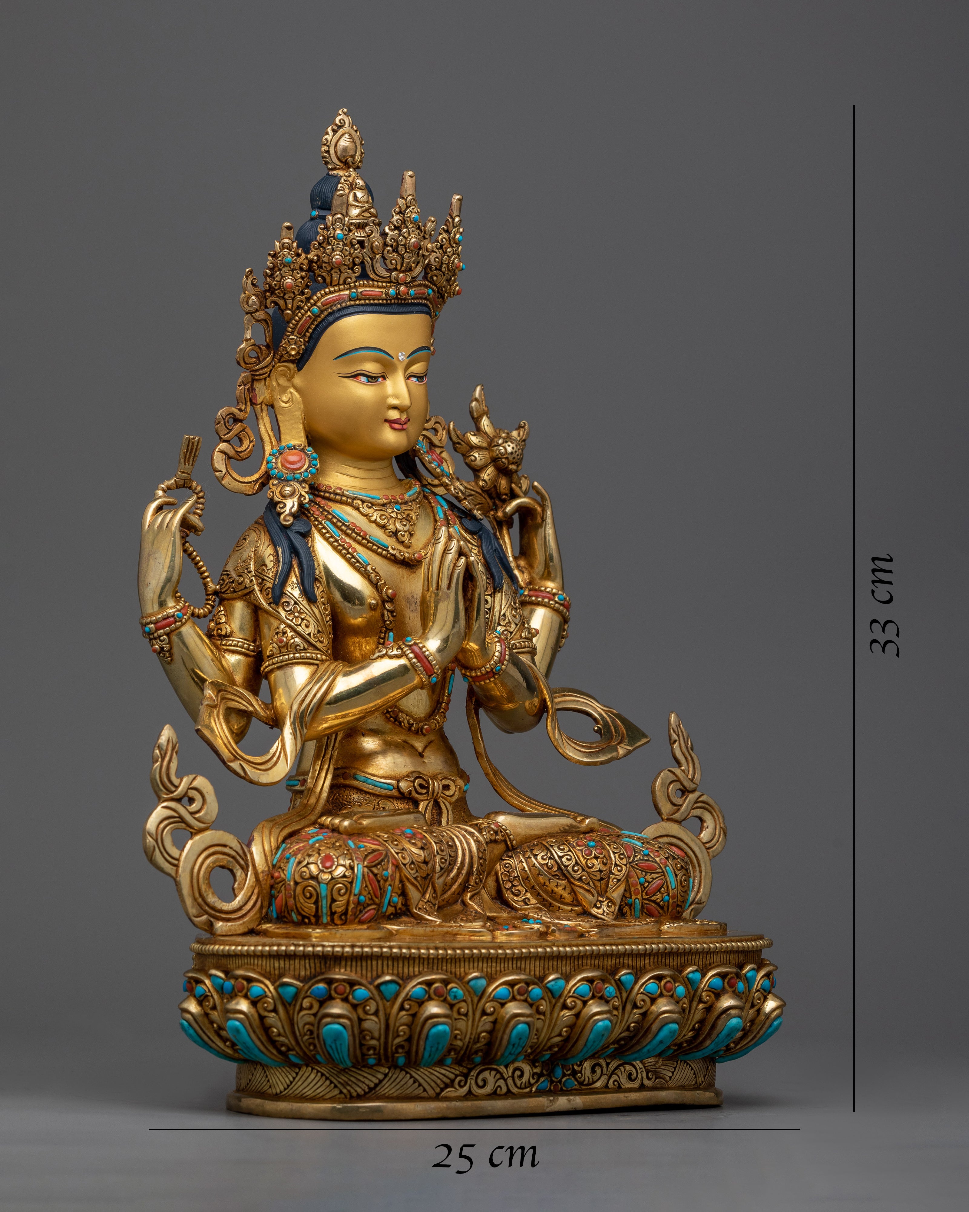 four-arm-chenrezig-statue