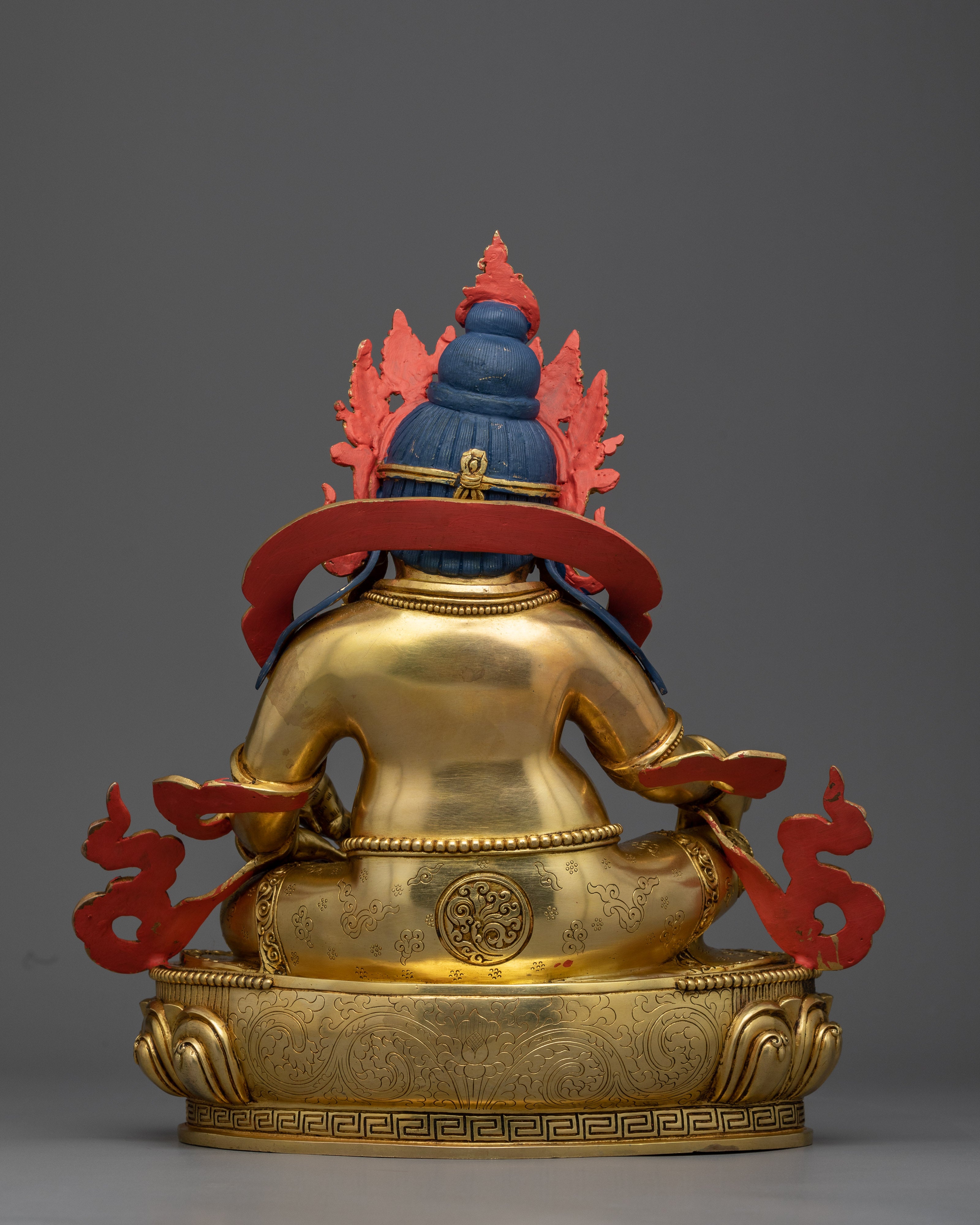 Yellow Dzambhala Practice Statue | An Emblem of Abundance