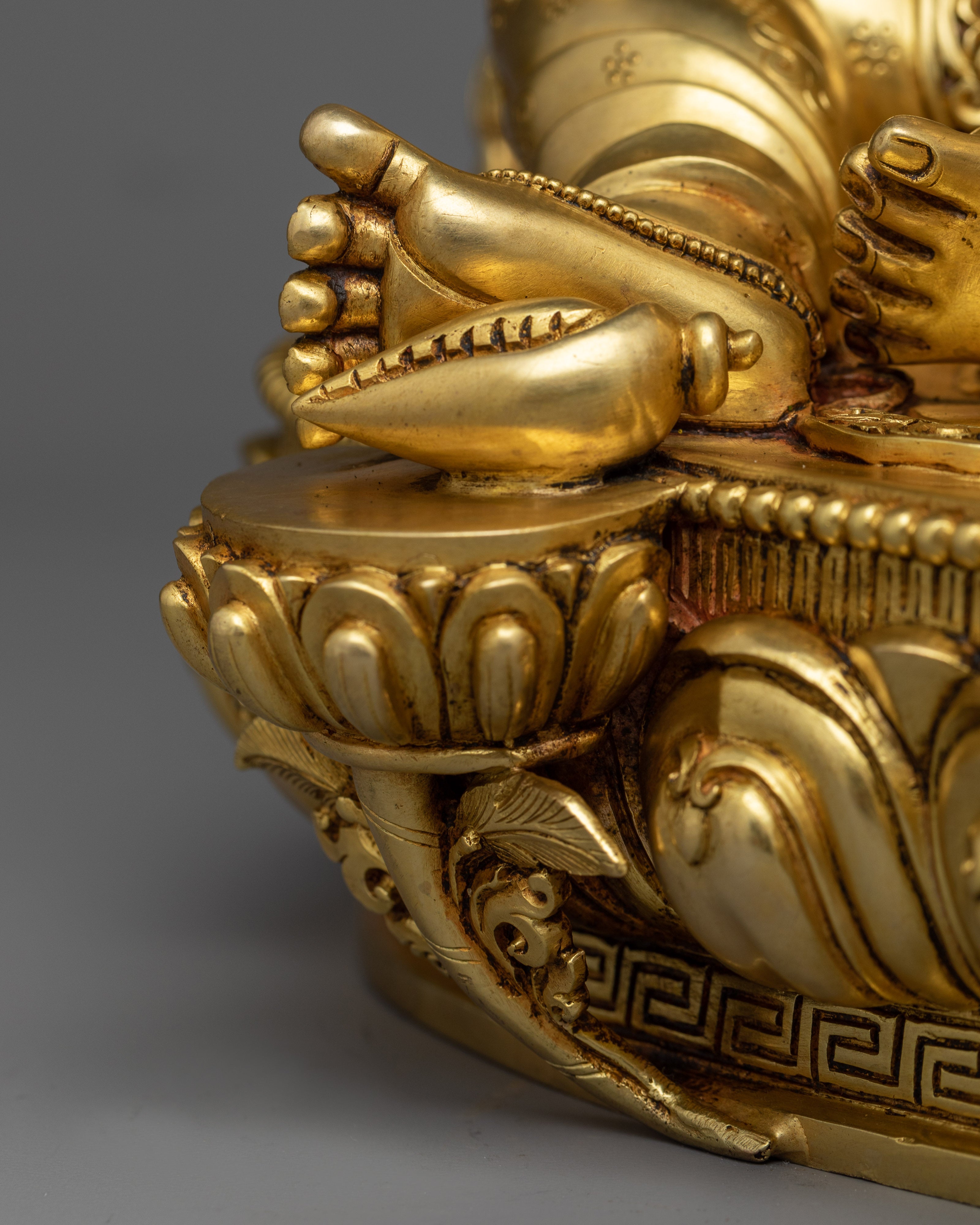 Yellow Dzambhala Practice Statue | An Emblem of Abundance