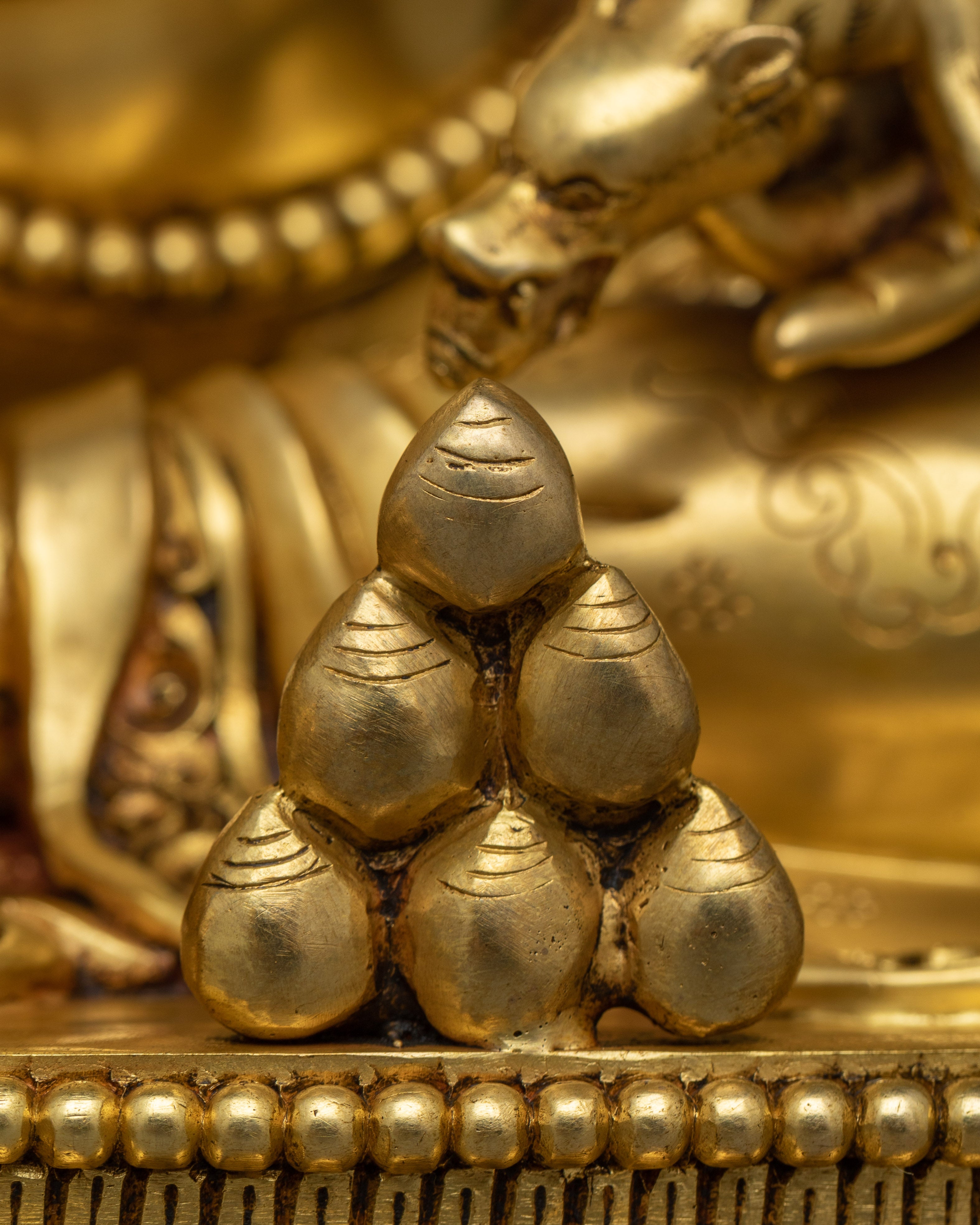 Yellow Dzambhala Practice Statue | An Emblem of Abundance