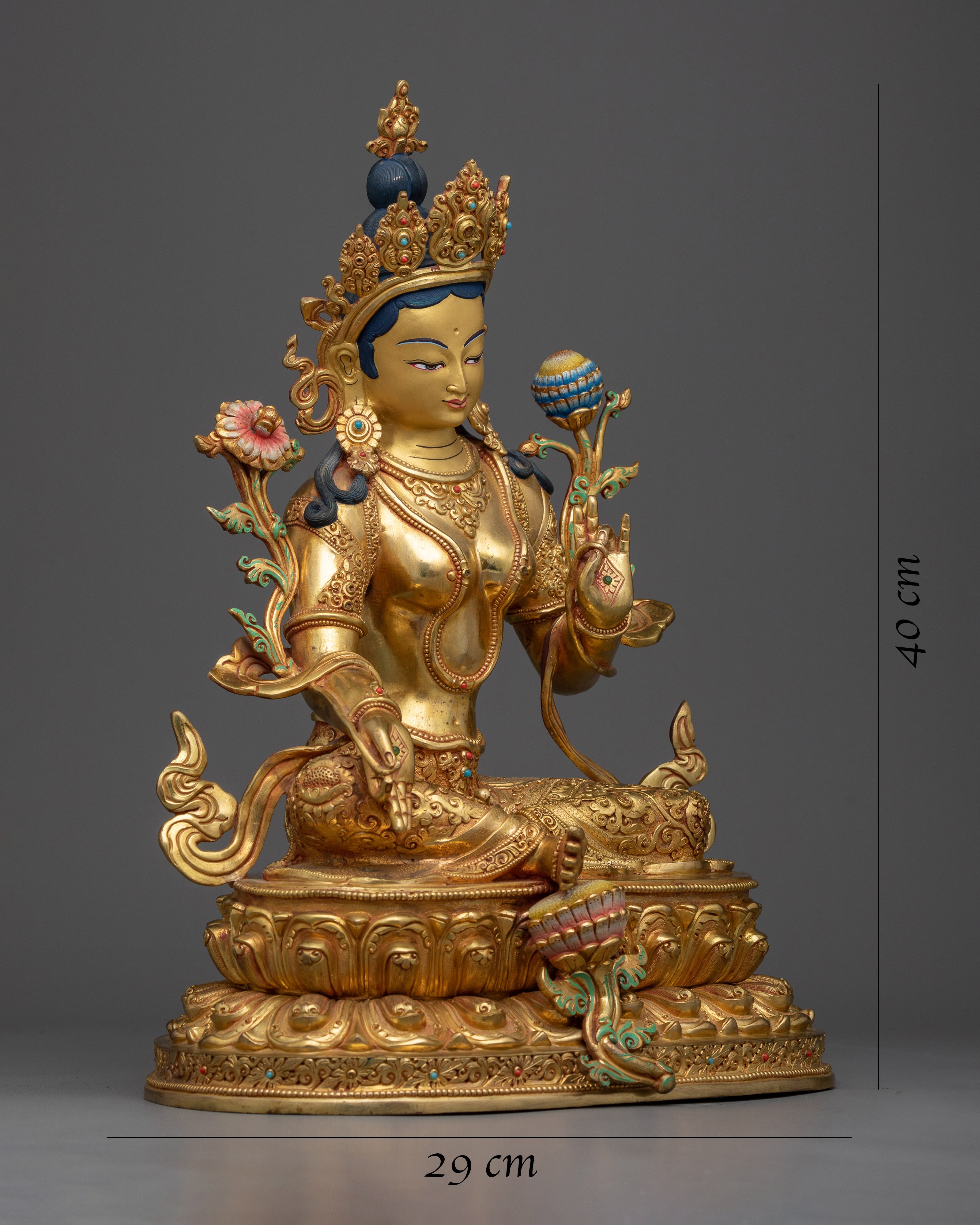 green-tara-deity-statue