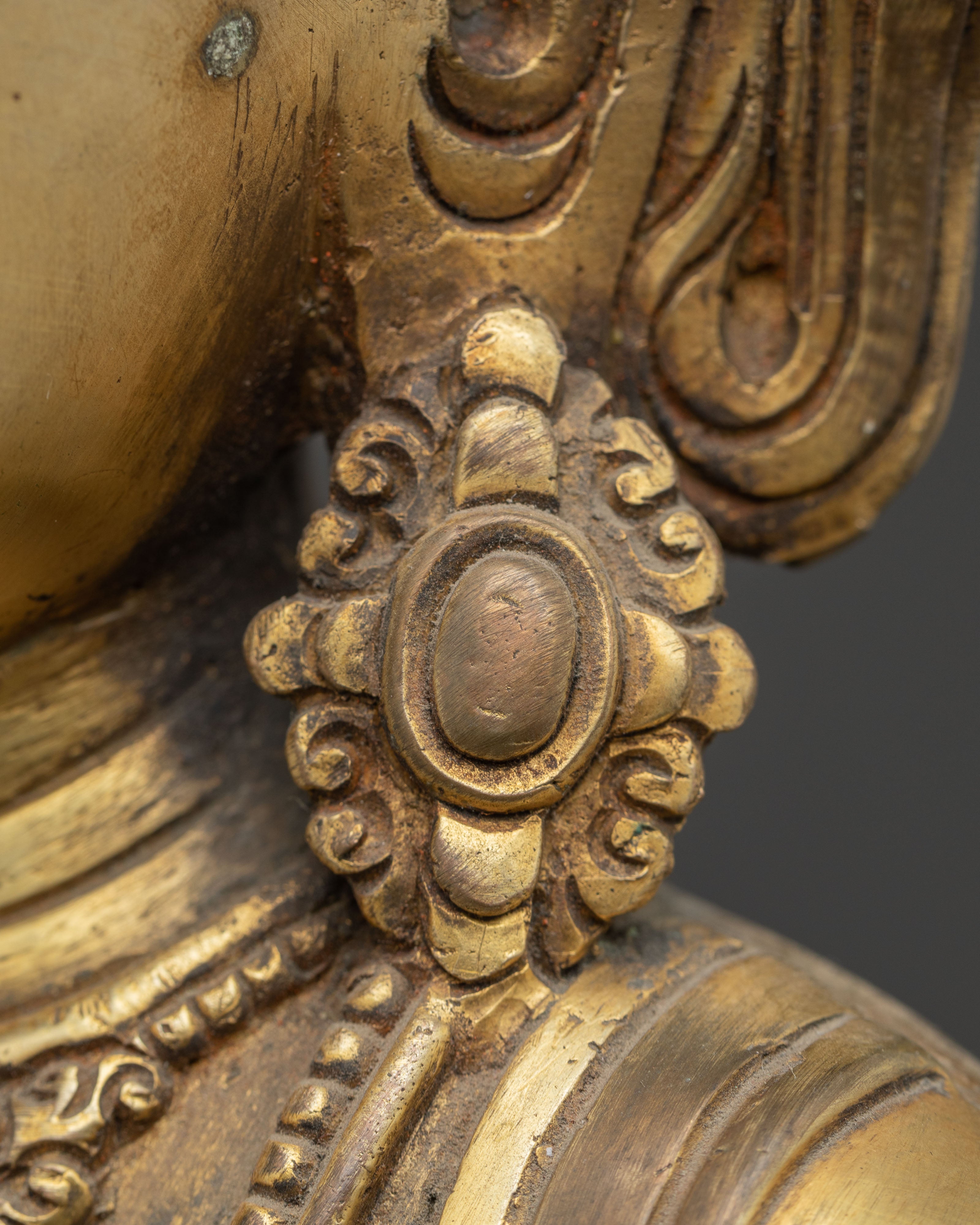 Handmade Mitrupa Buddha Statue | Meditation Altar Decor