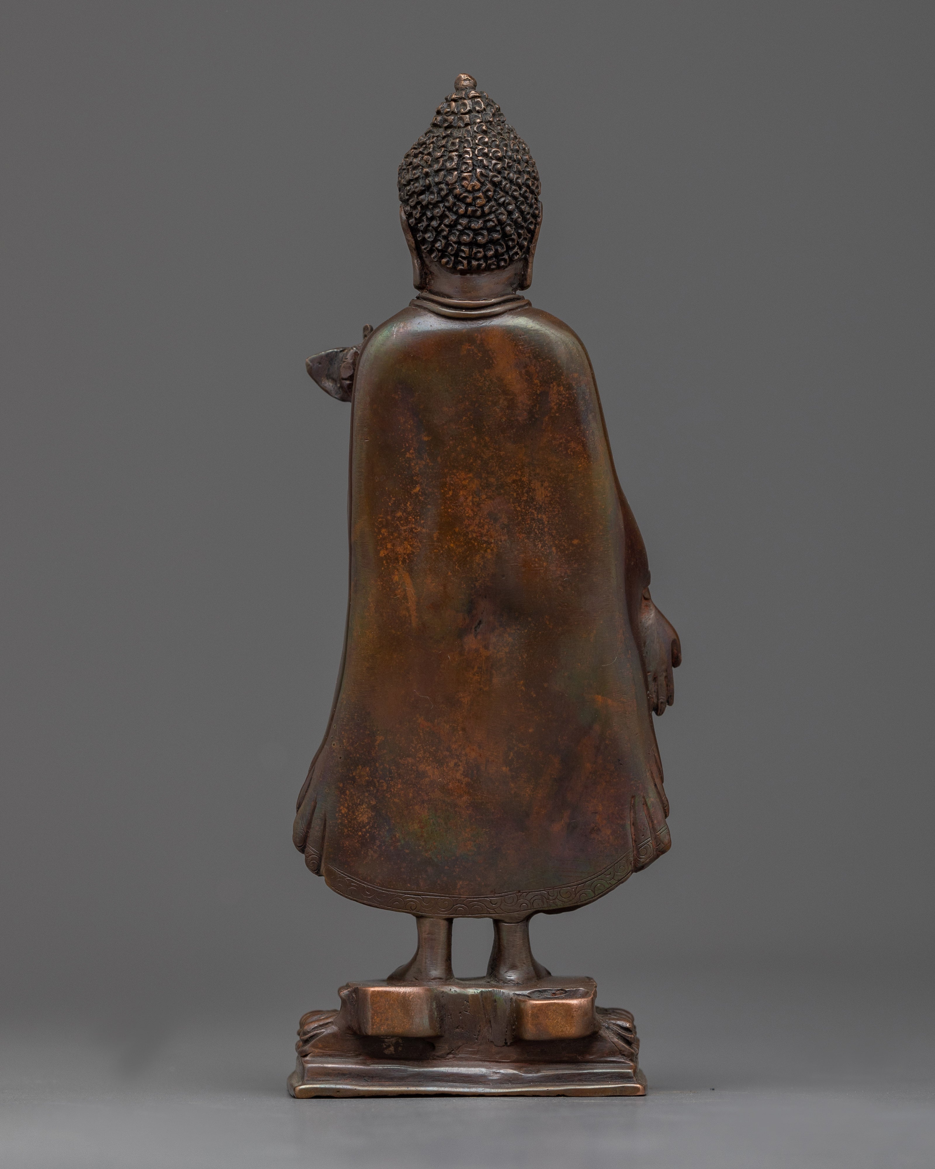 Standing Shakyamuni Buddha Copper Statue | The Beacon of Enlightenment