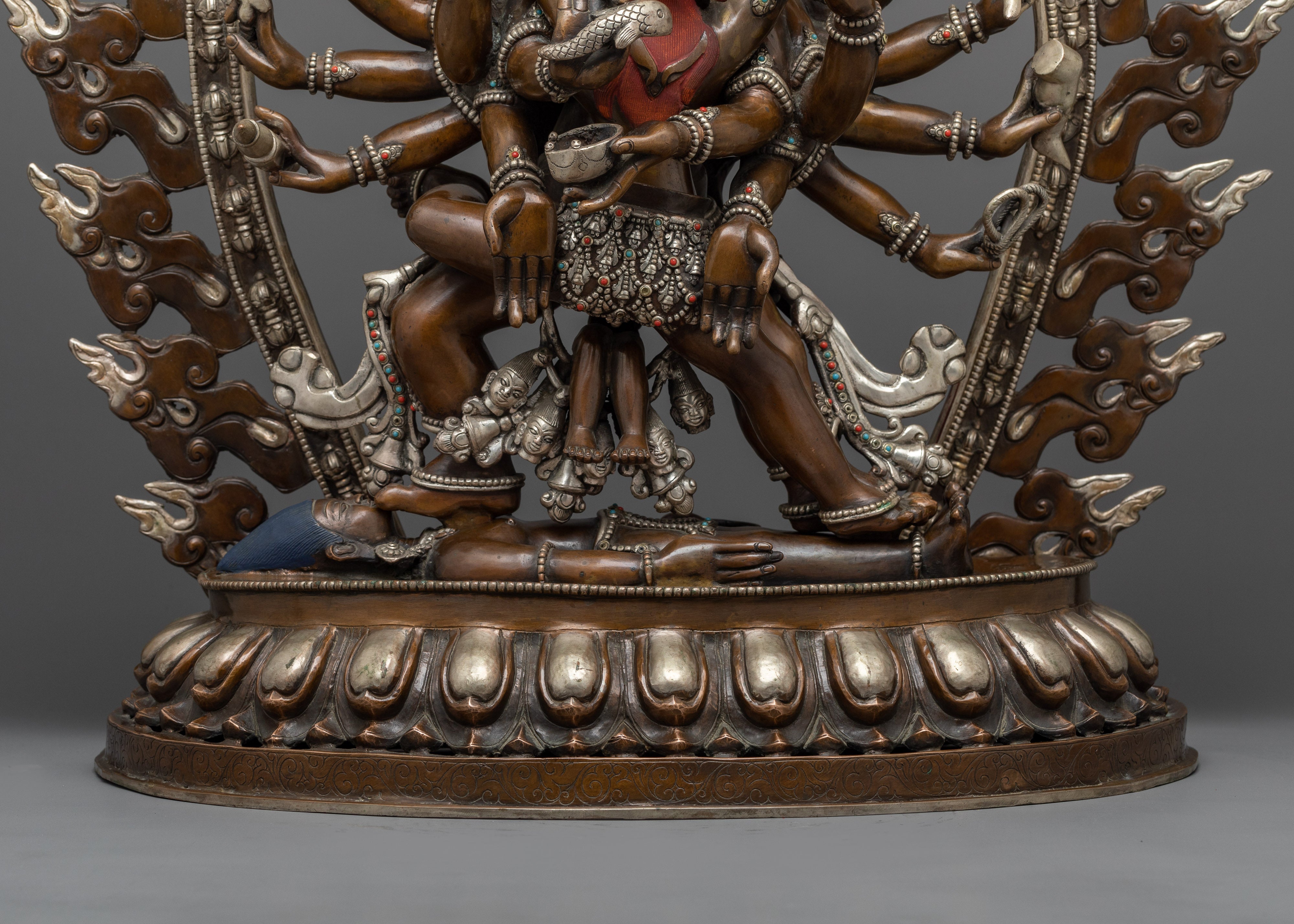 14-Arms Mahakala & Consort | Majestic Spiritual Harmony