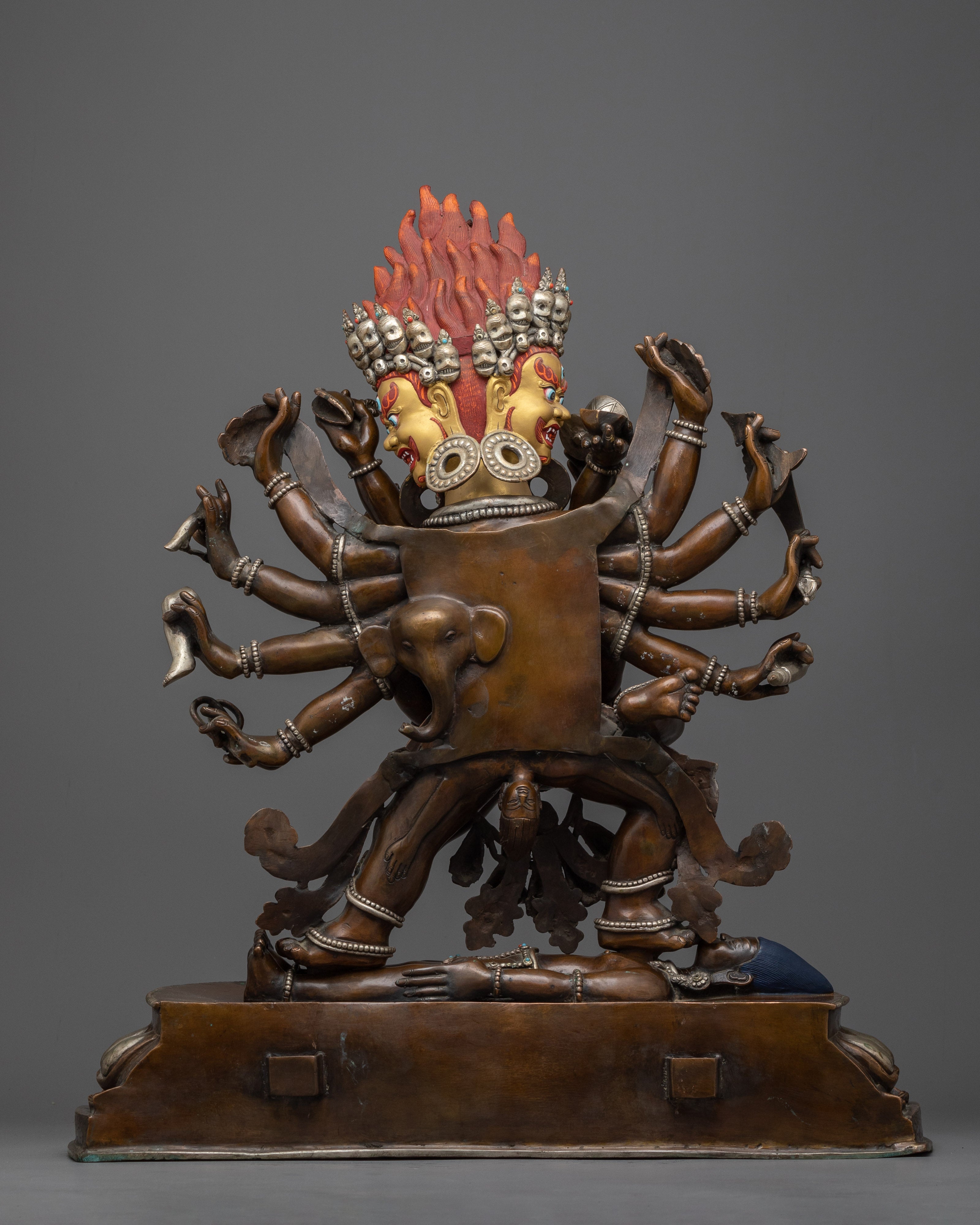 14-Arms Mahakala & Consort | Majestic Spiritual Harmony