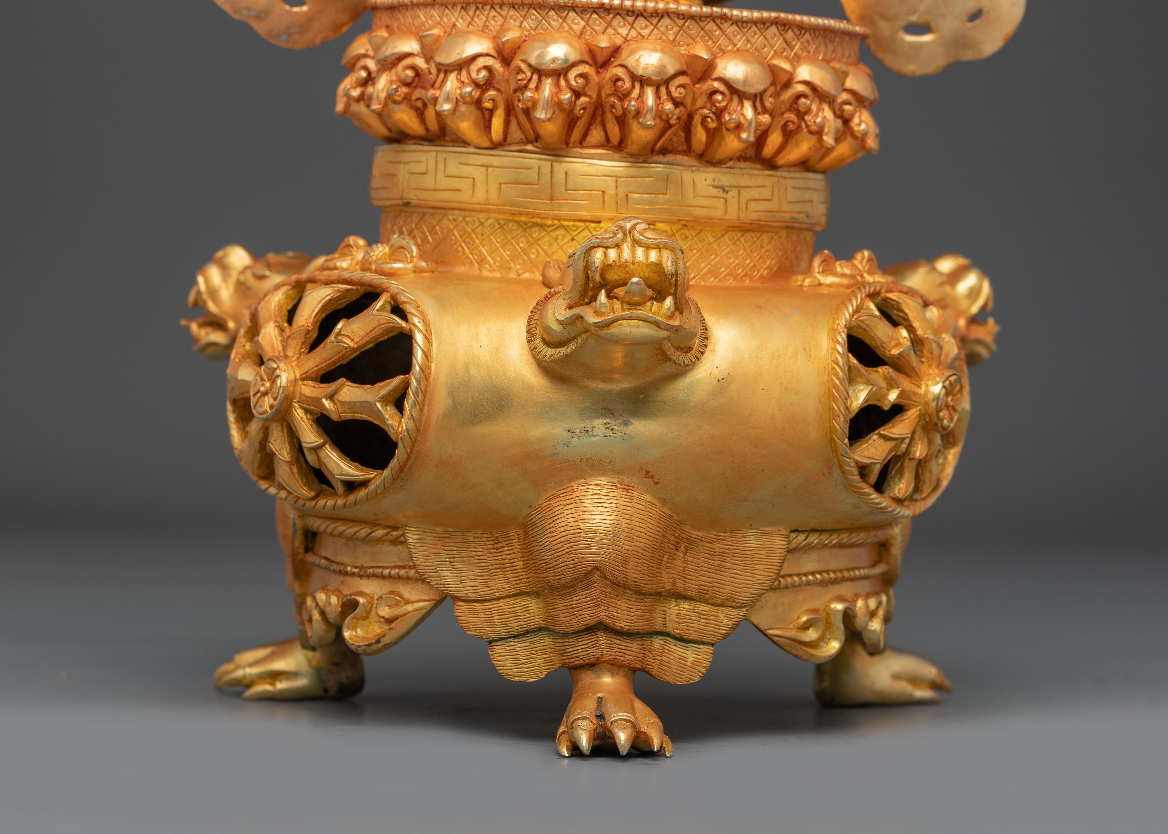 Handmade Golden Vajradhaka Art for Shrine Decor