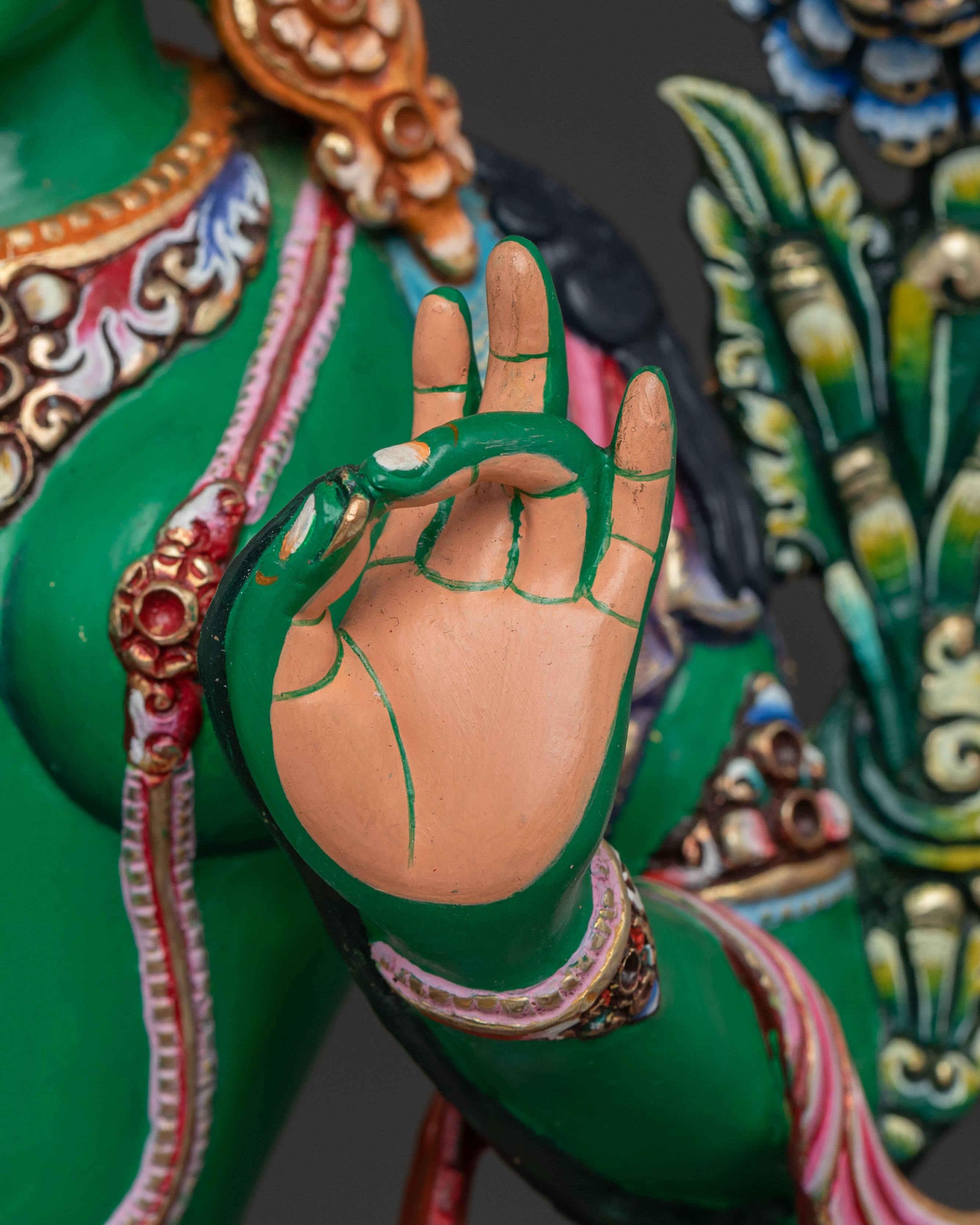 Handcrafted Liberation Mother Green Tara (Shyama Tara) Sculpture | Mother of All Buddhas