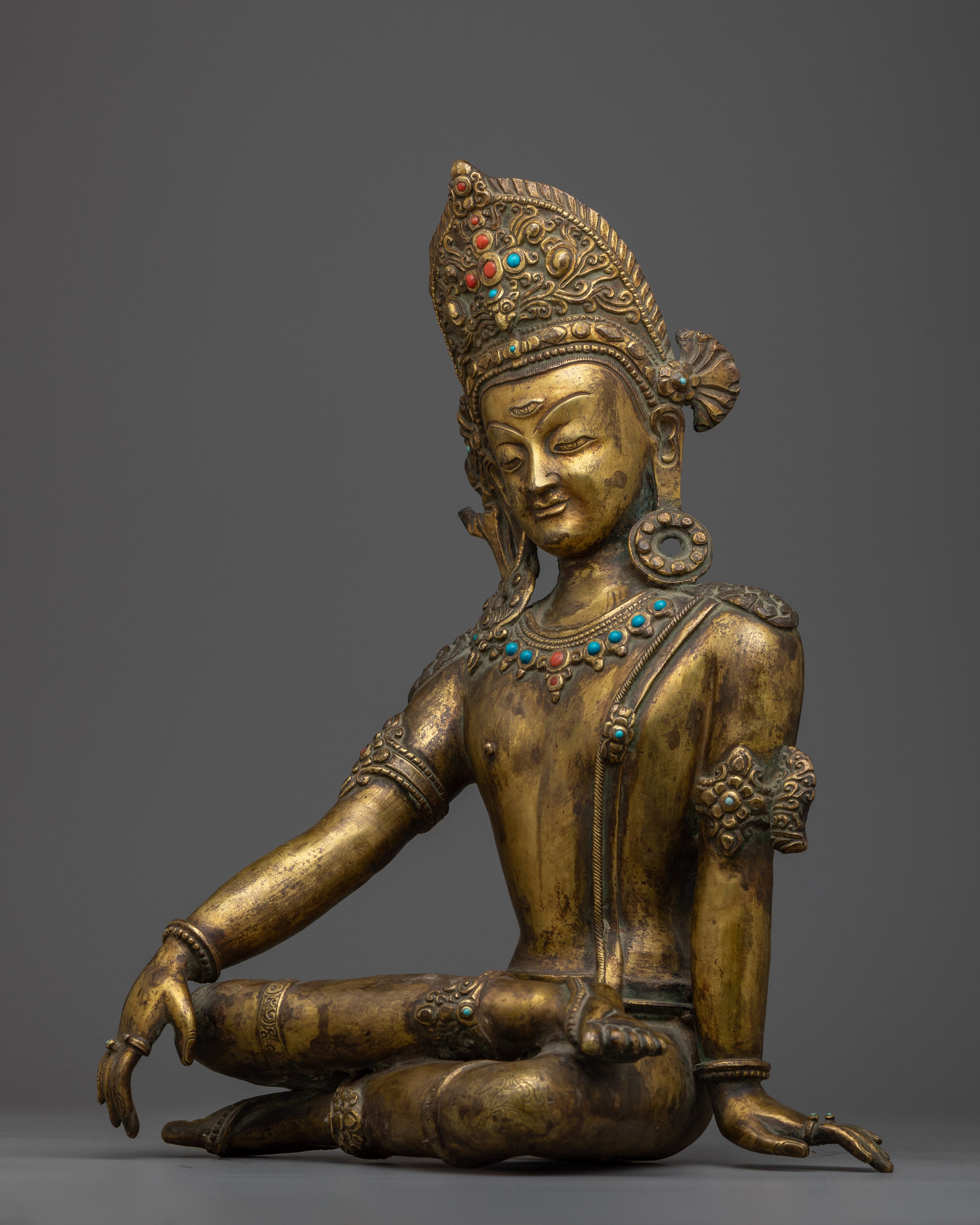 Buddhist Indra Statue