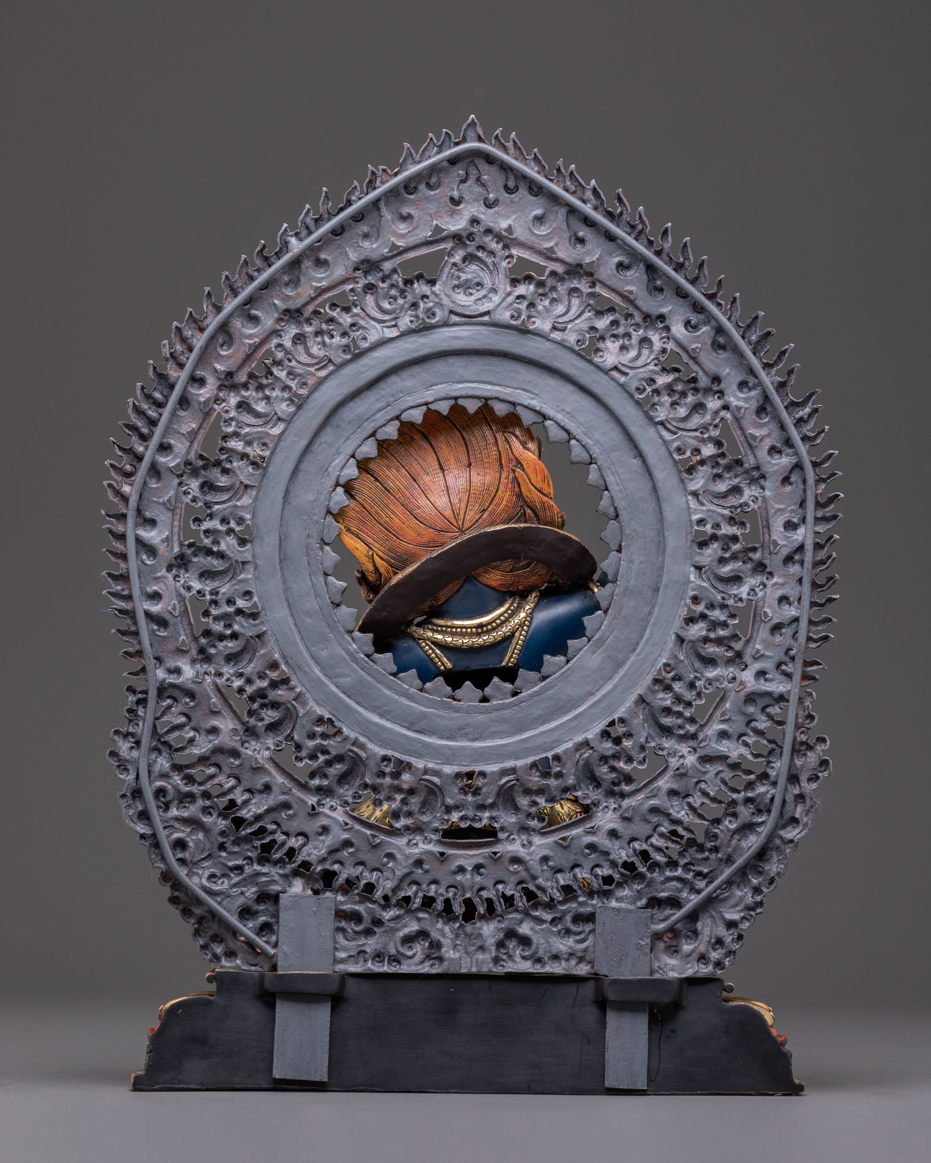 Wrathful Tantric Protector Vajrapani Statue | Himalayan Buddhist Sculpture